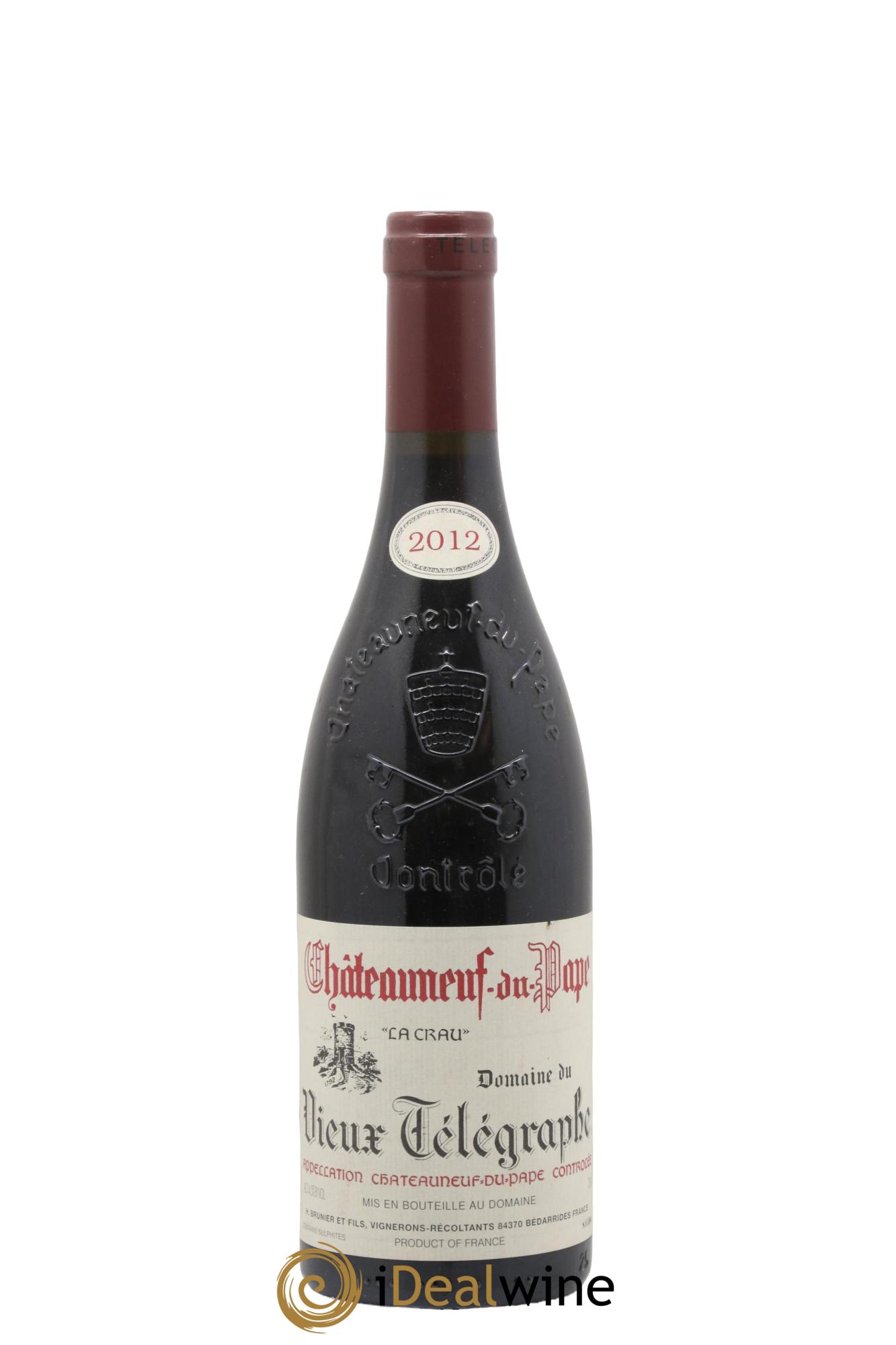 Châteauneuf-du-Pape Vieux Télégraphe (Domaine du) Vignobles Brunier 2012 - Posten von 1 Flasche - 0