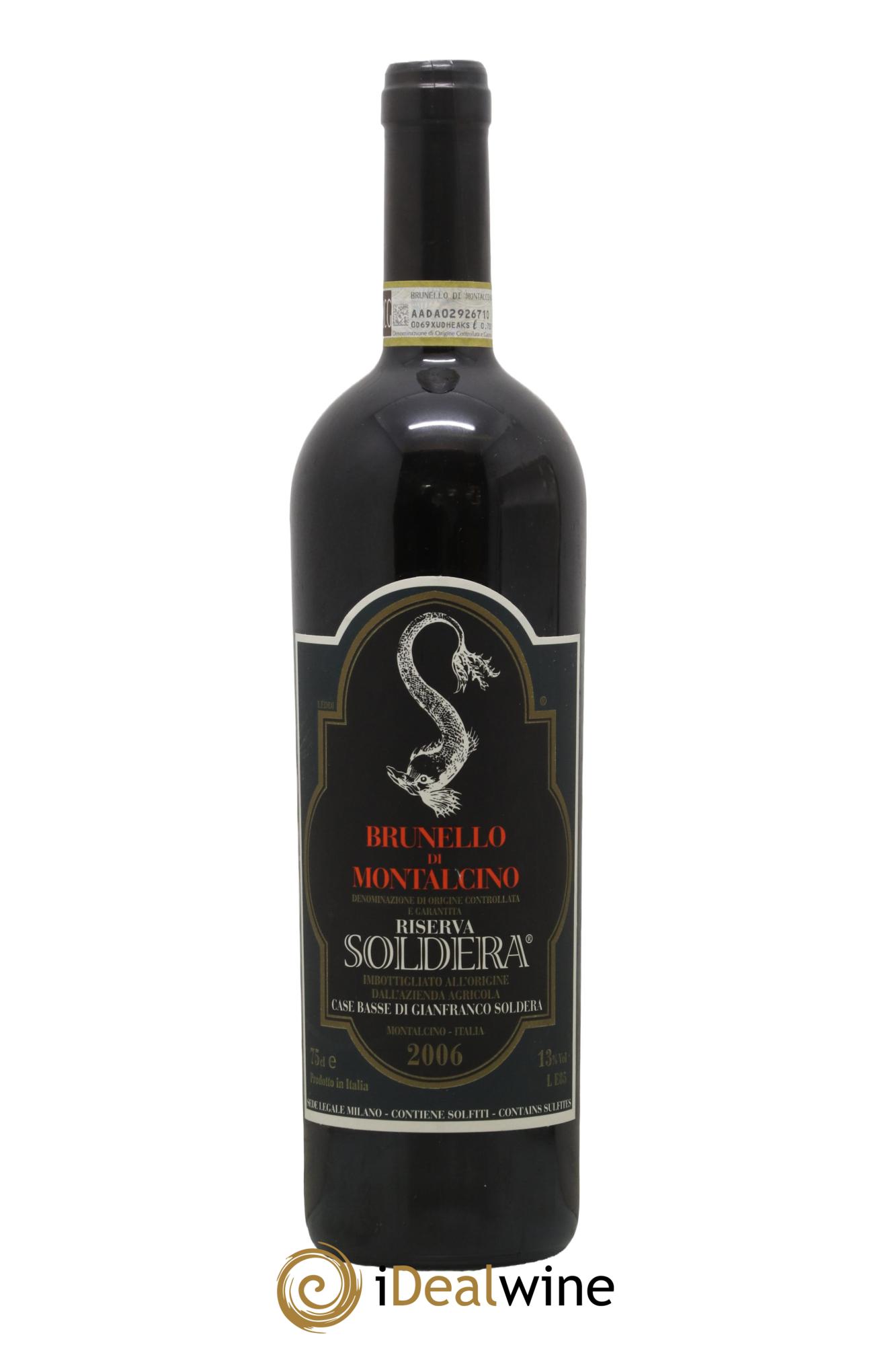 Brunello di Montalcino DOCG Riserva Soldera Case Basse - Gianfranco Soldera 2006 - Posten von 1 Flasche - 0