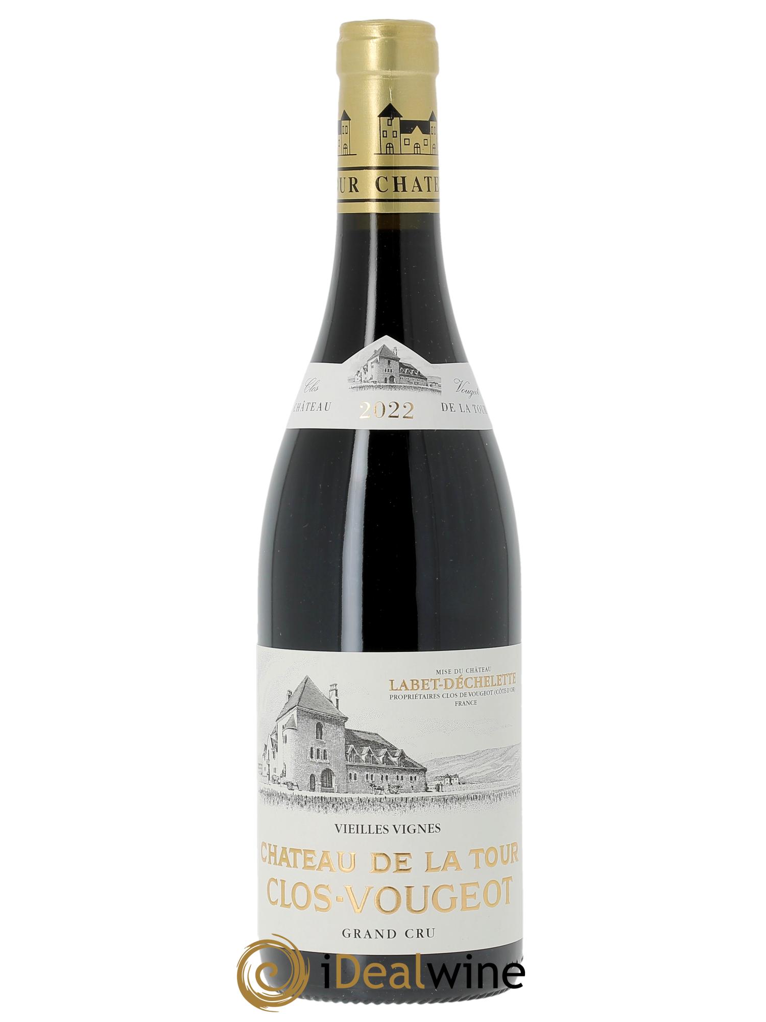 Clos de Vougeot Grand Cru Vieilles Vignes Château de La Tour   2022 - Lotto di 1 bottiglia - 0