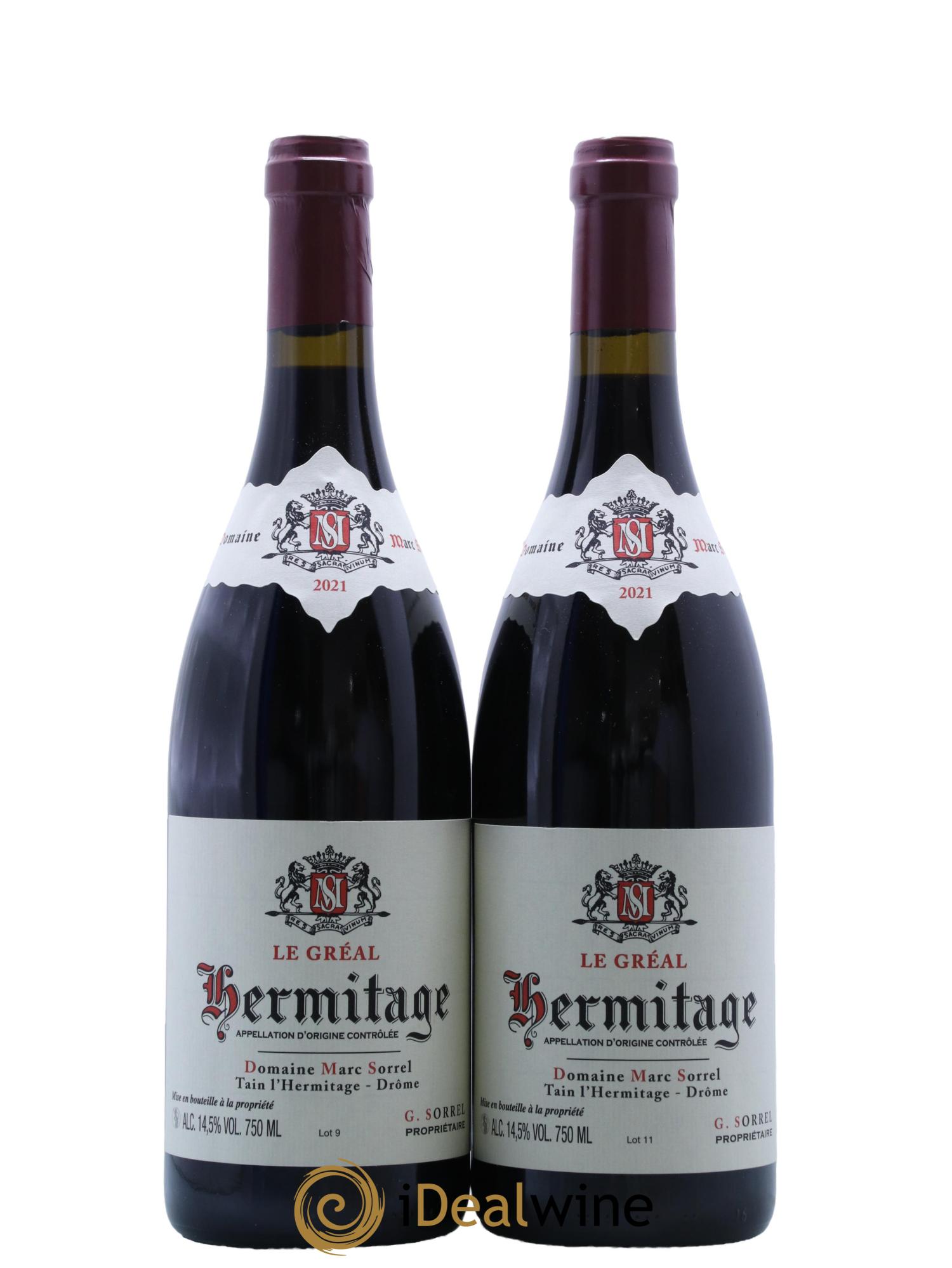 Hermitage Le Gréal Marc Sorrel 2021 - Lot de 2 bouteilles - 0