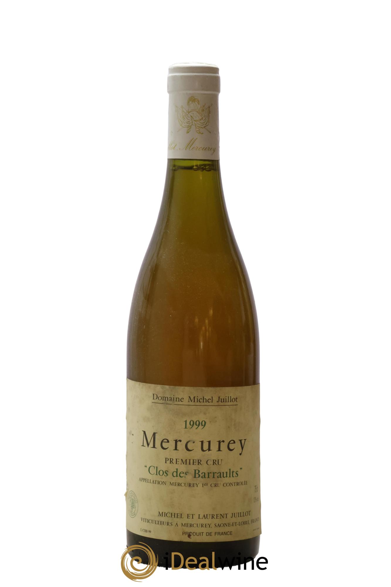 Mercurey 1er Cru Clos des Barraults Michel Juillot (Domaine) 1999 - Lot de 1 bouteille - 0