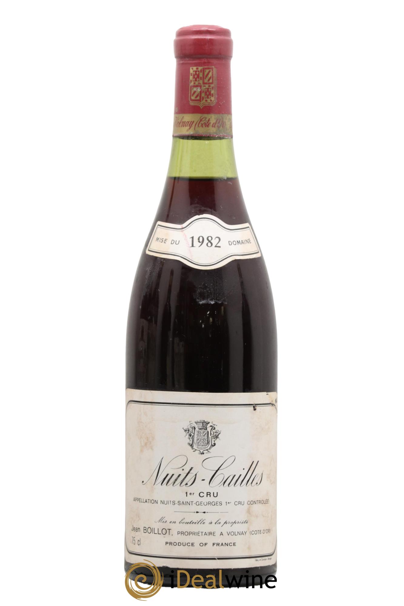 Nuits-Saint-Georges 1er Cru Les Cailles Jean Boillot 1982 - Lot of 1 bottle - 0