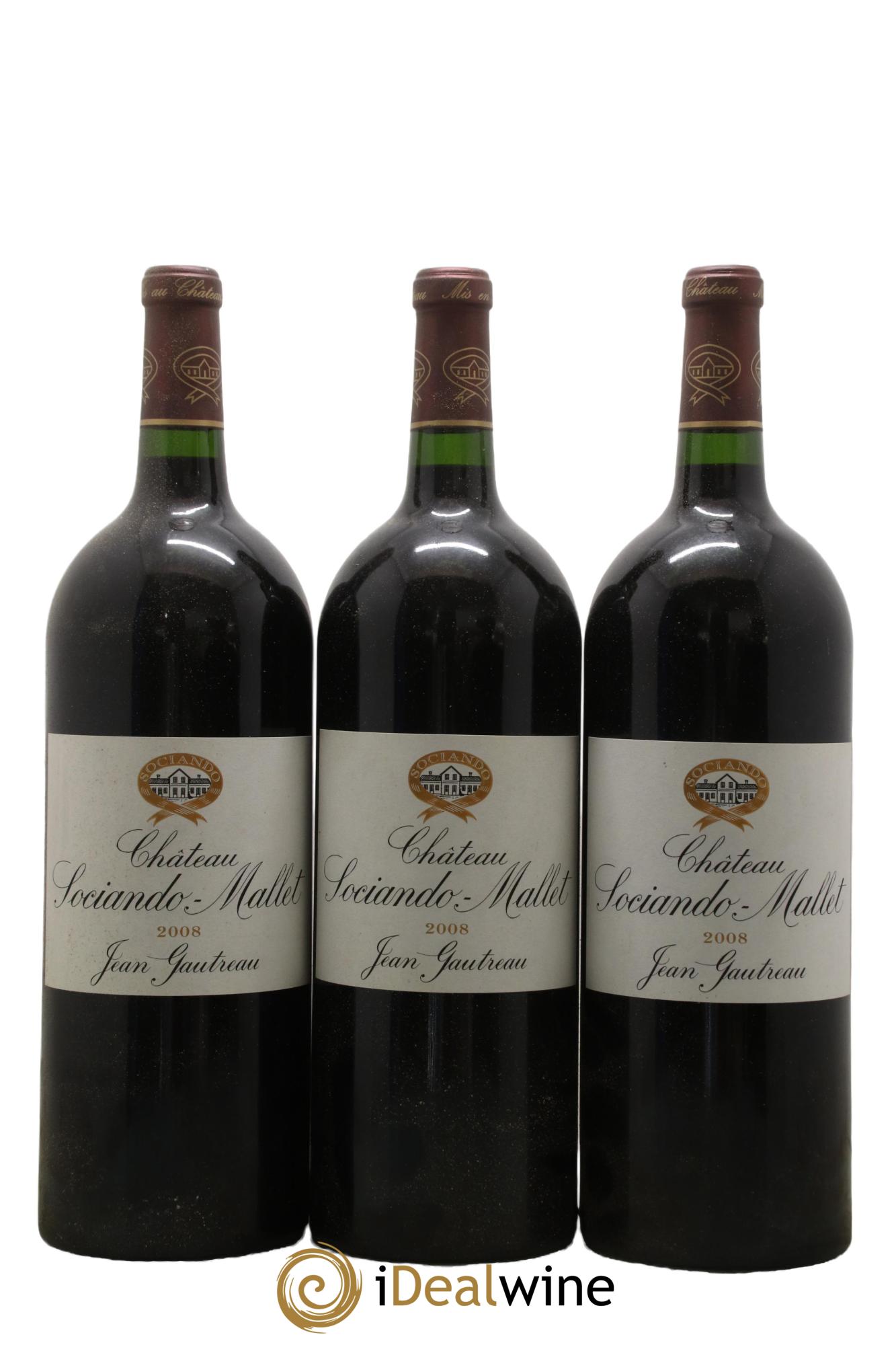 Château Sociando Mallet 2008 - Lot de 6 magnums - 2