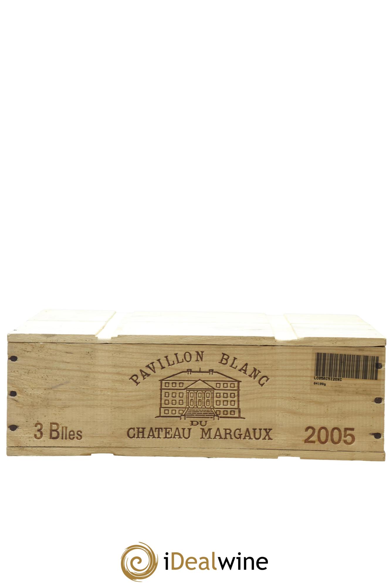 Pavillon Blanc du Château Margaux 2005 - Lot de 3 bouteilles - 1
