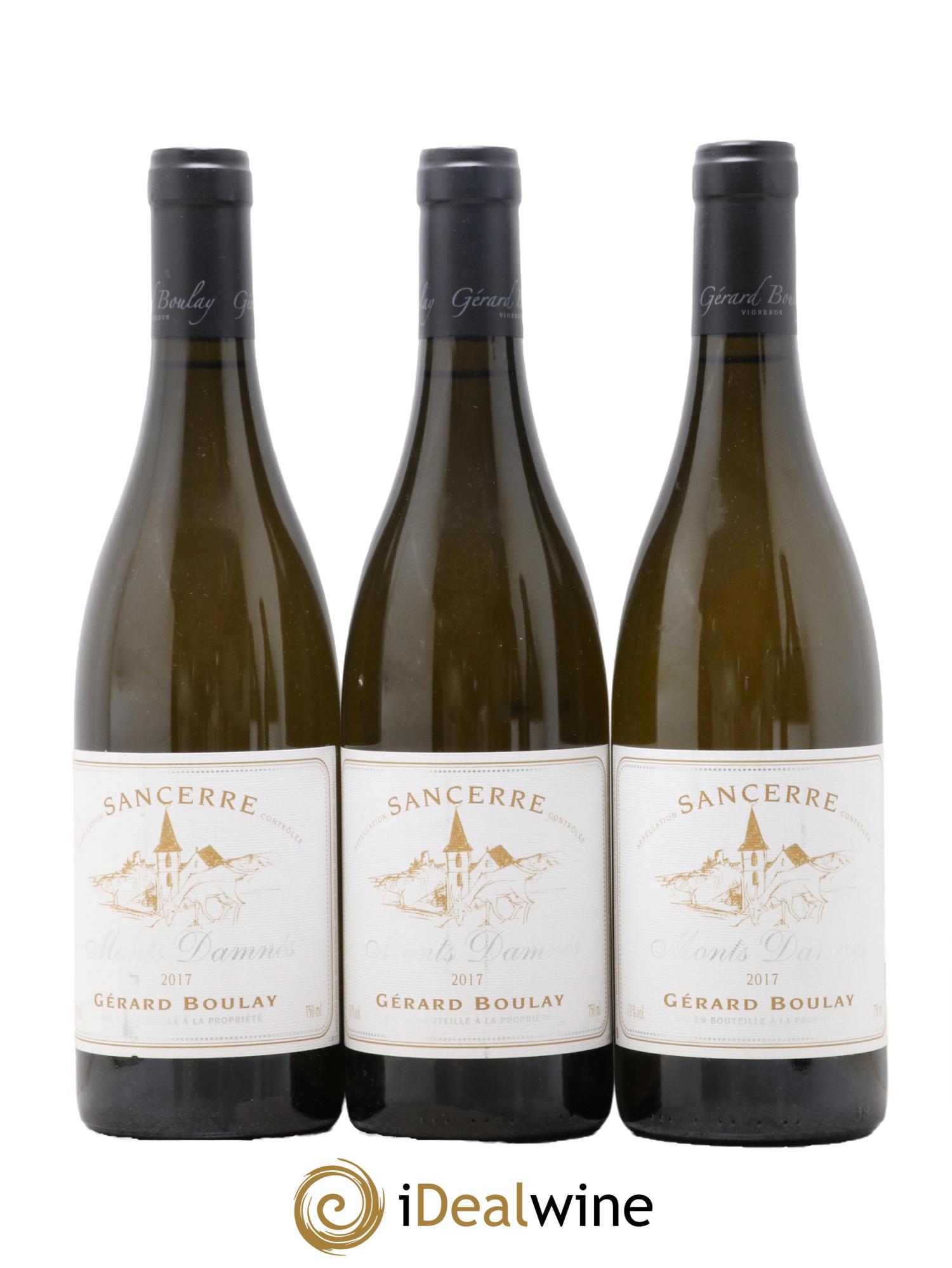 Sancerre Monts Damnés Gérard Boulay 2017 - Lot de 3 bouteilles - 0