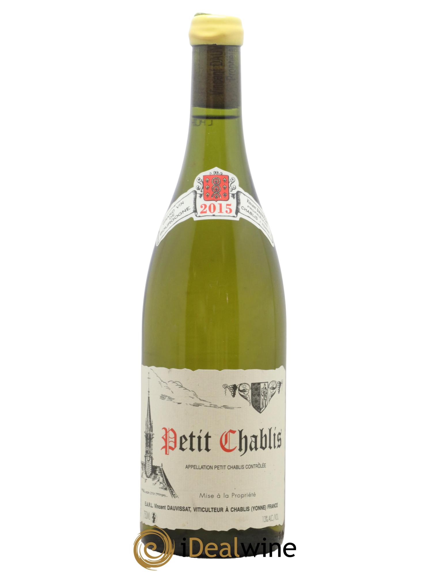 Petit Chablis Vincent Dauvissat (Domaine) 2015 - Lot de 1 bouteille - 0