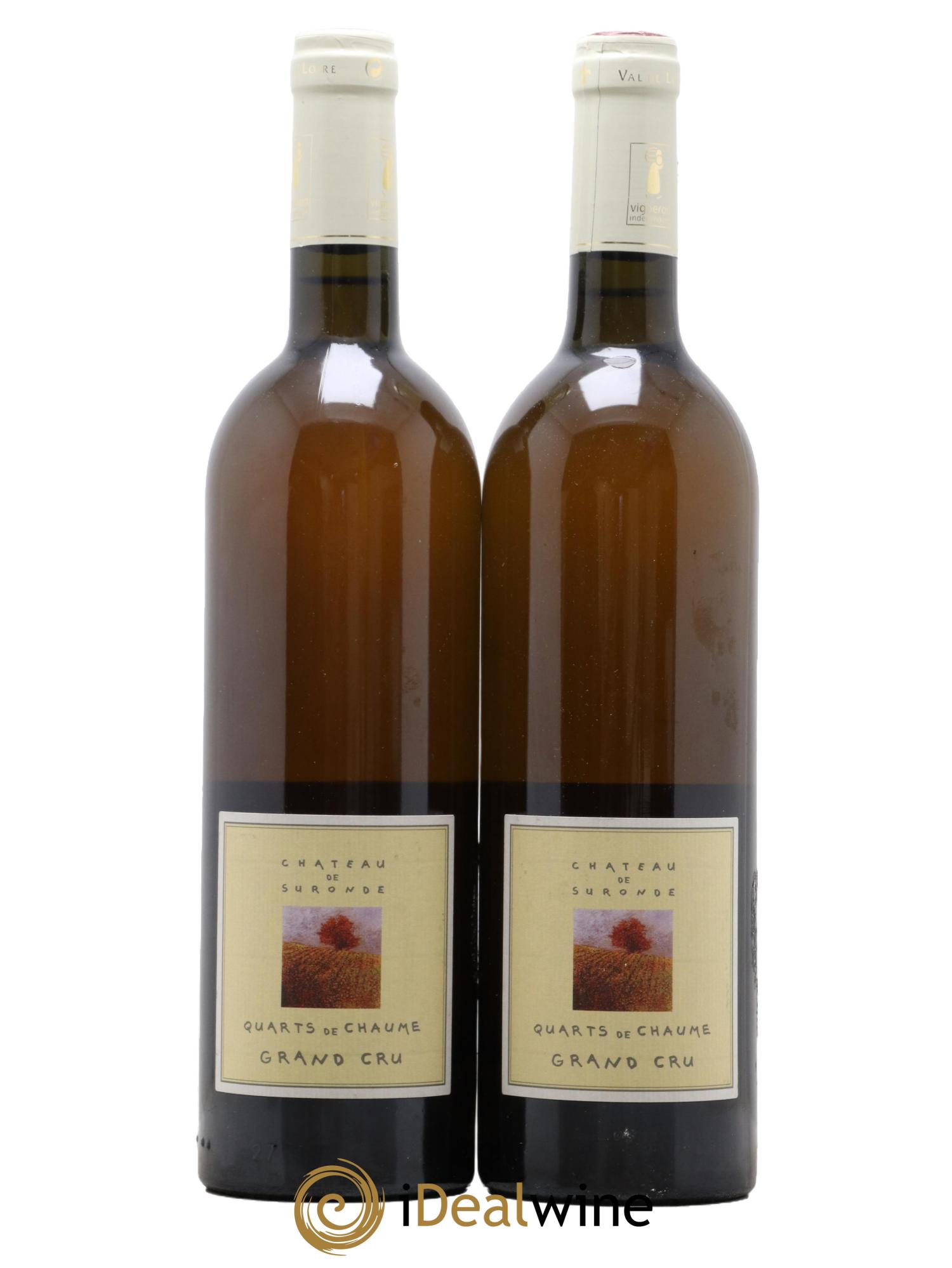 Quarts de Chaume Grains Nobles Château de Suronde 2015 - Lotto di 2 bottiglie - 0