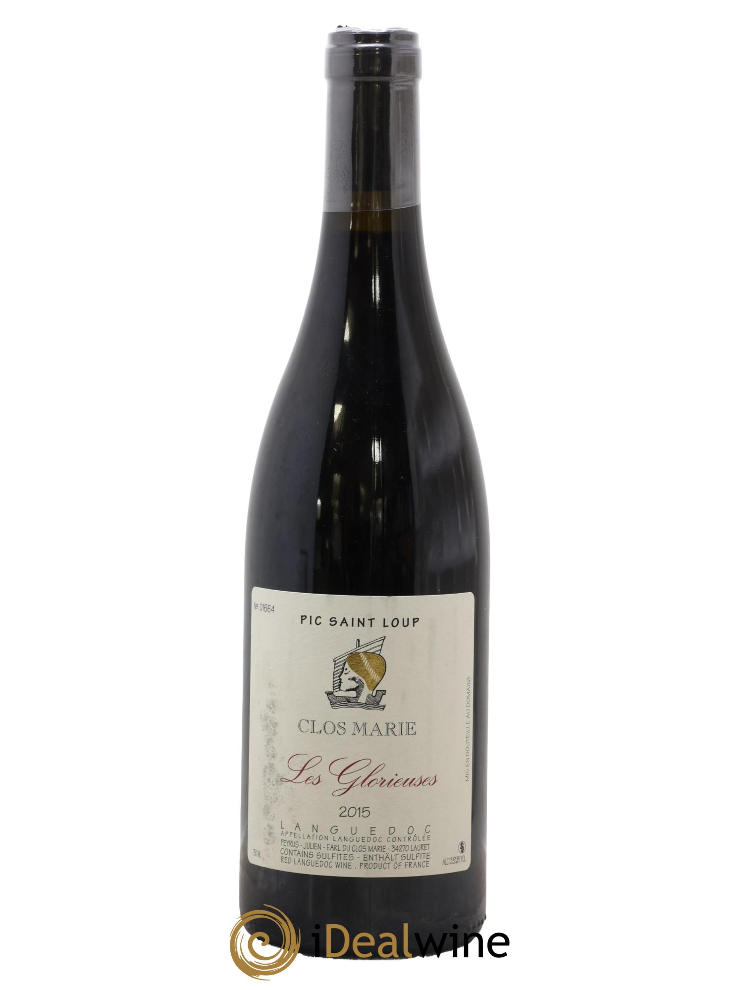 Pic Saint-Loup Clos Marie Les Glorieuses Christophe Peyrus et Françoise Julien 2015 - Lotto di 1 bottiglia - 0