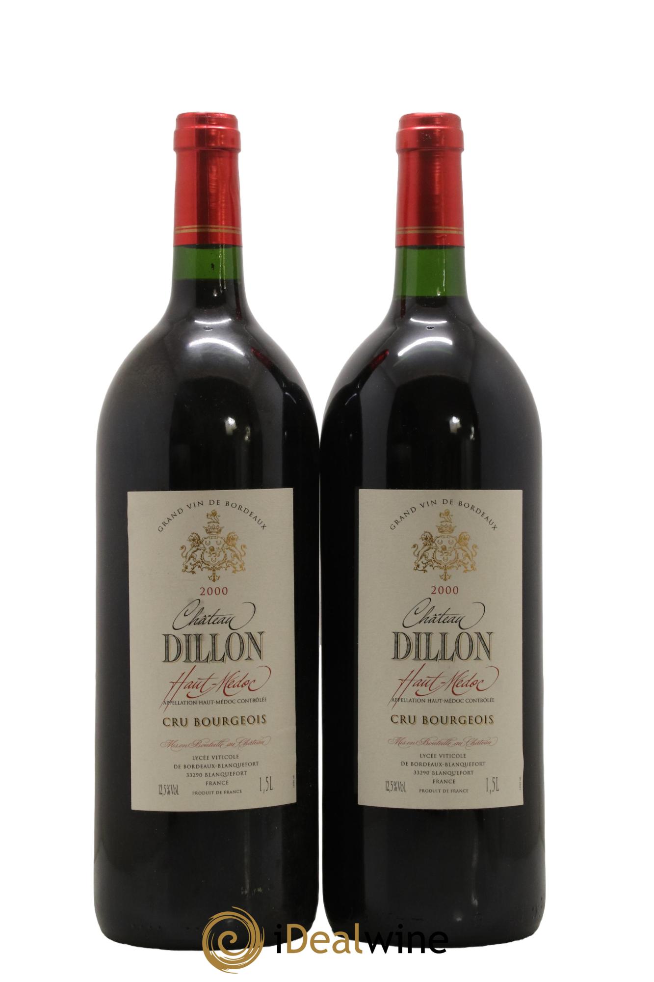 Château Dillon Cru Bourgeois 2000 - Posten von 2 Magnum - 0
