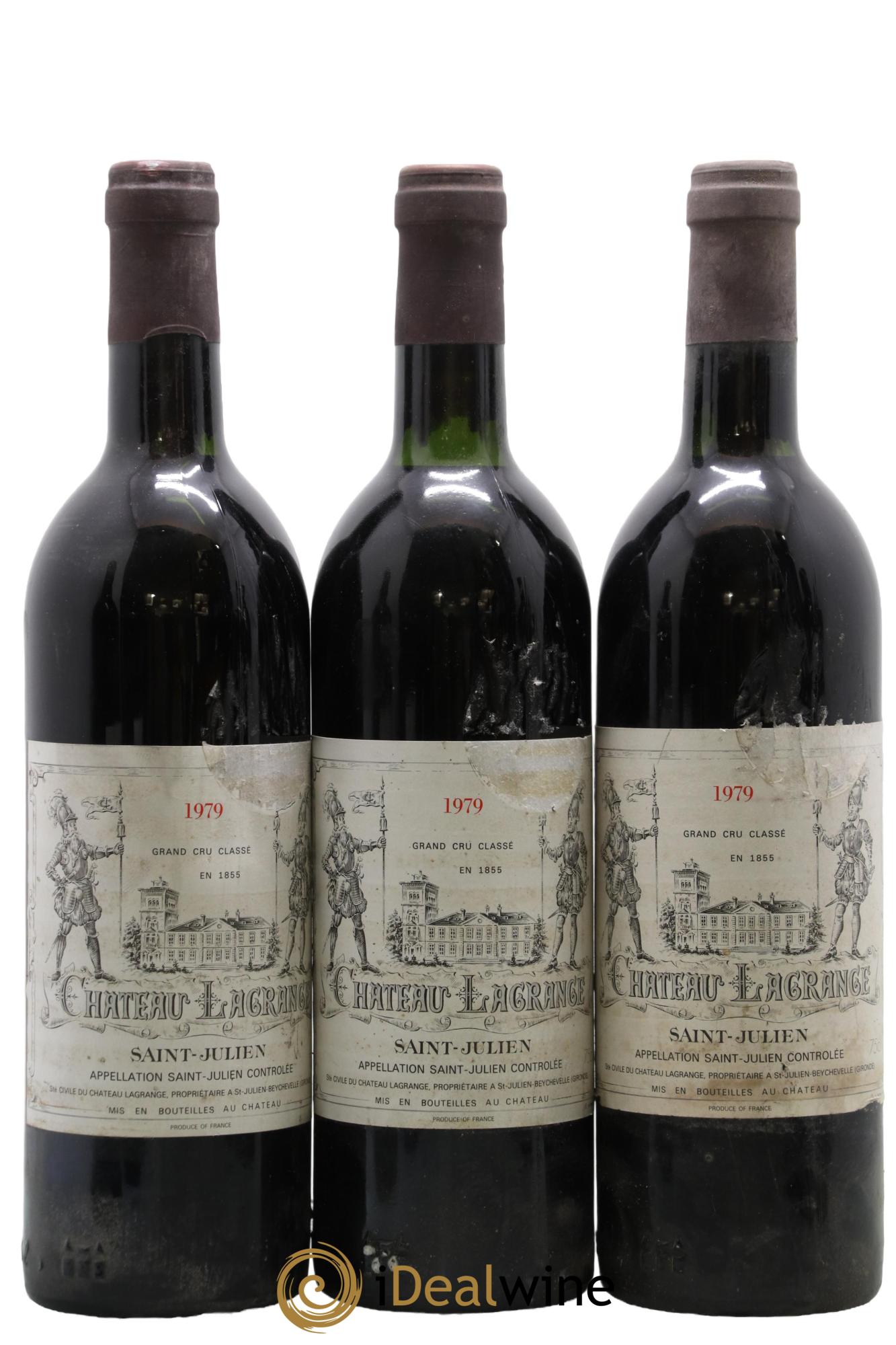Château Lagrange 3ème Grand Cru Classé 1979 - Lot de 3 bouteilles - 0