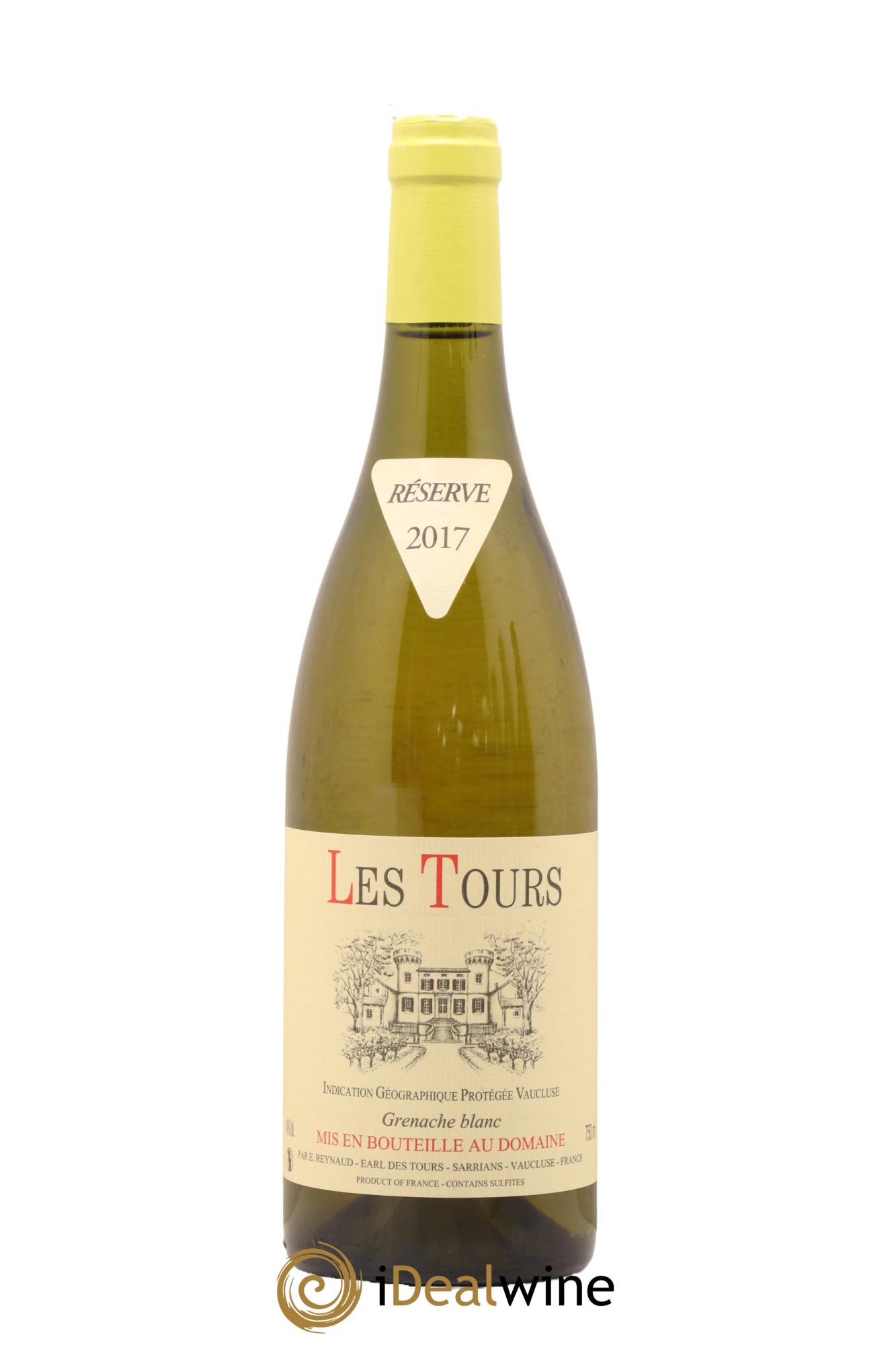 Vaucluse (Vin de Pays de Vaucluse) Les Tours Grenache Blanc Emmanuel Reynaud 2017 - Lot de 1 bouteille - 0