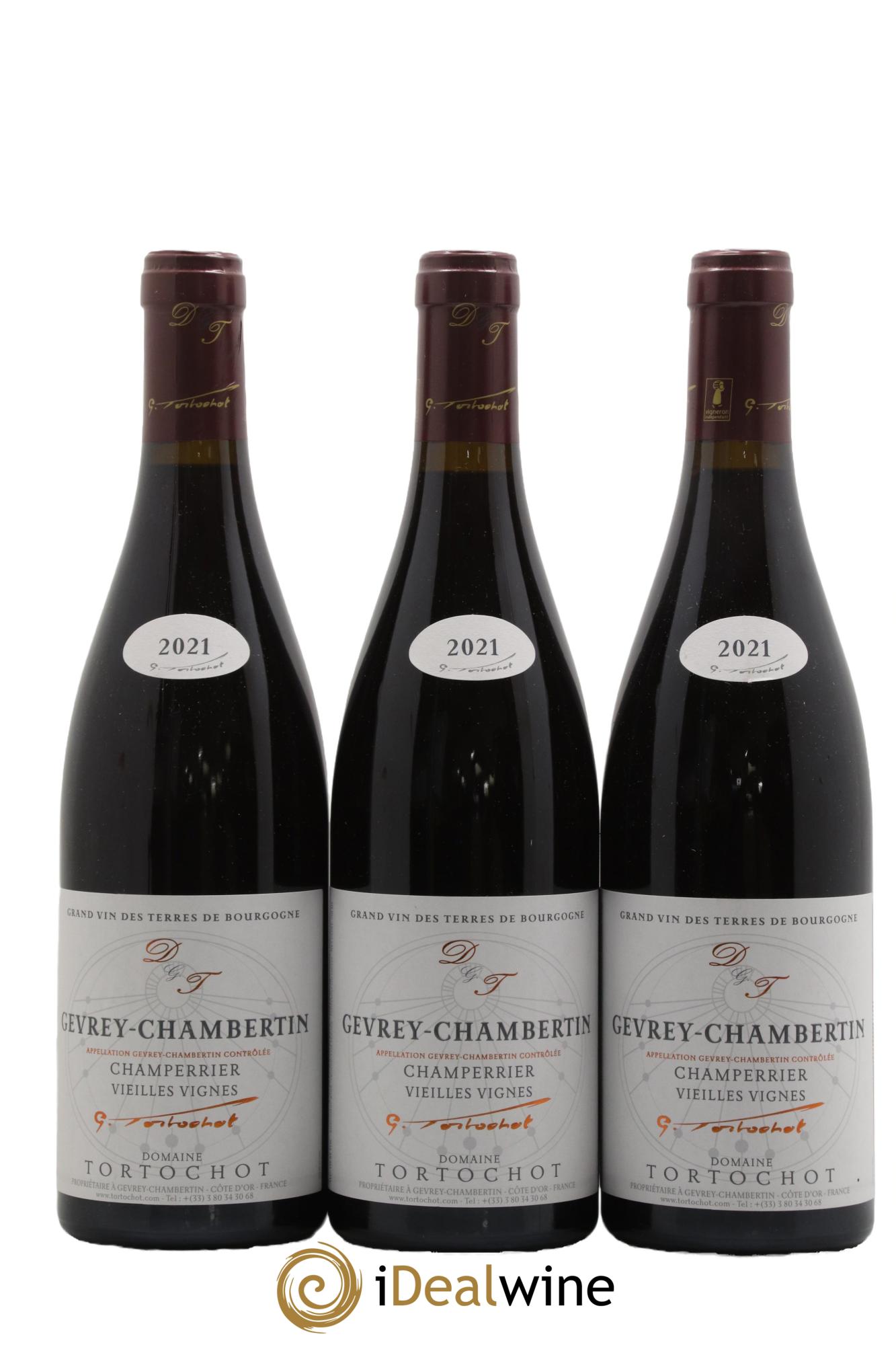 Gevrey-Chambertin Champerrier Vieilles Vignes Tortochot (Domaine) Champerrier Vieilles Vignes Domaine Tortochot 2021 - Lot de 3 bouteilles - 0