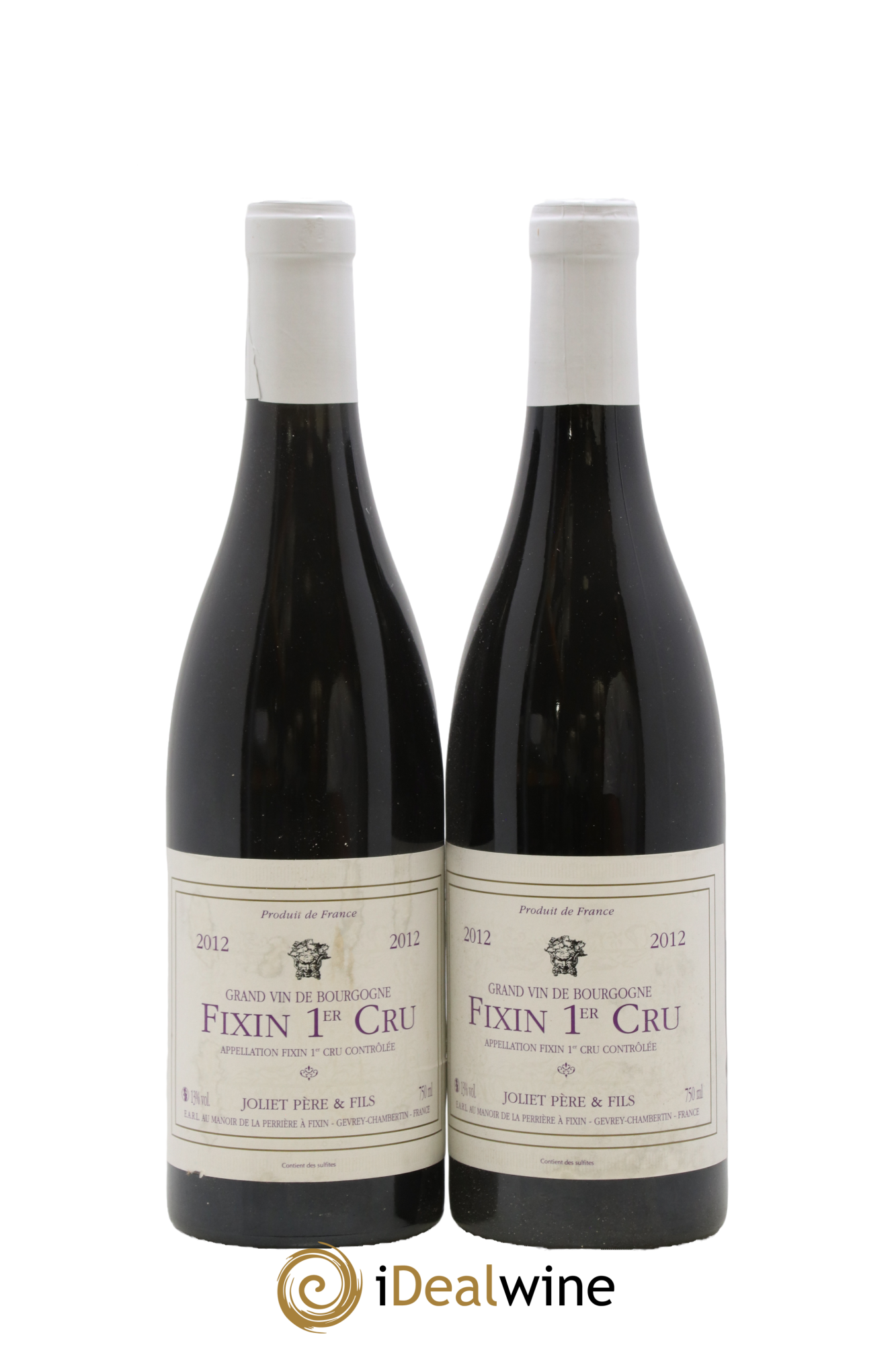 Fixin 1er Cru Joliet Père & Fils 2012 - Lot de 2 bouteilles - 0