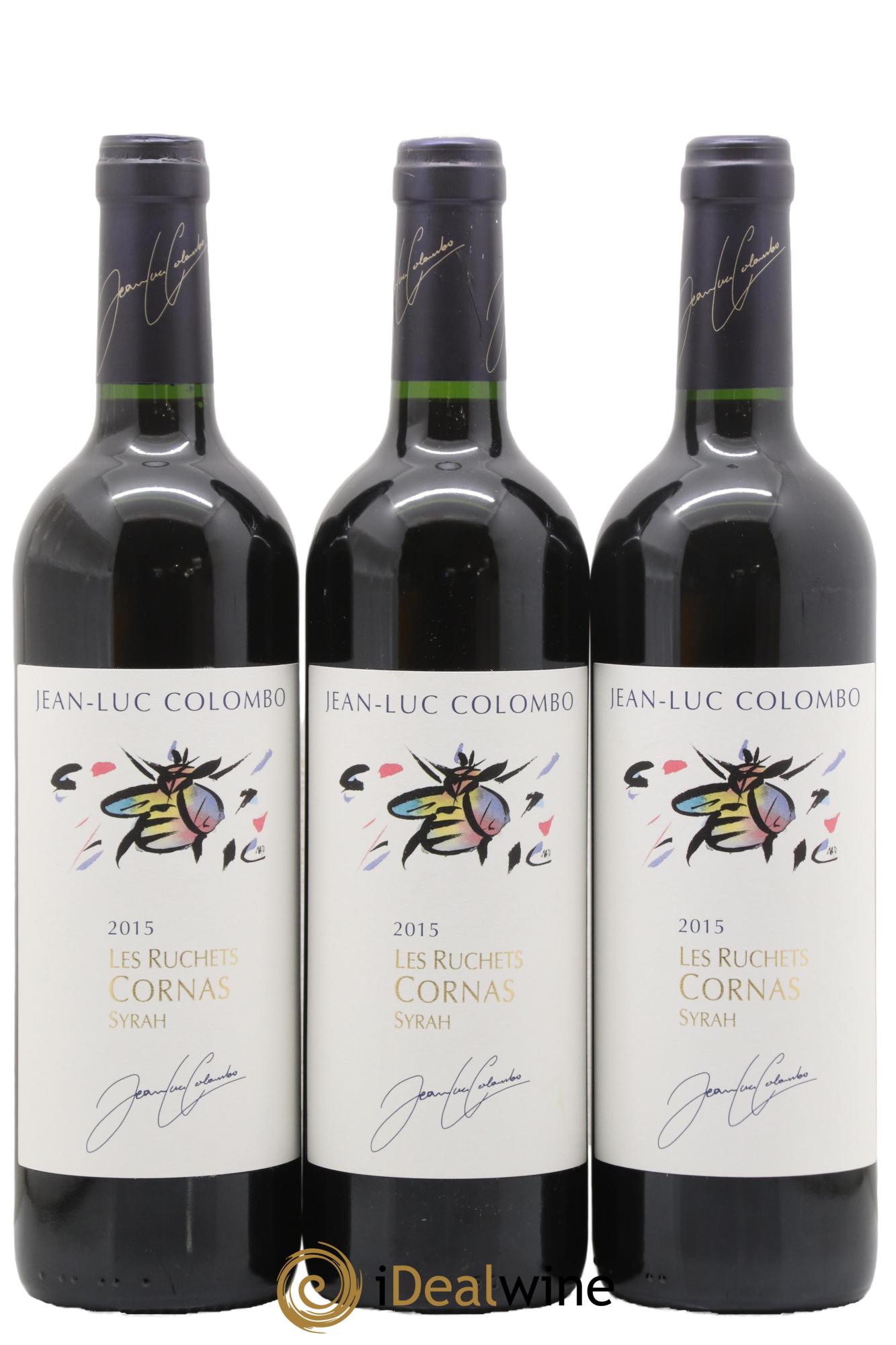 Cornas les Ruchets Jean-Luc Colombo 2015 - Posten von 3 Flaschen - 0