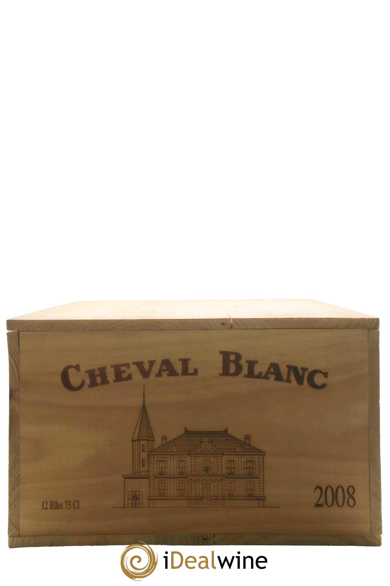 Château Cheval Blanc 1er Grand Cru Classé A 2008 - Lot de 12 bouteilles - 10
