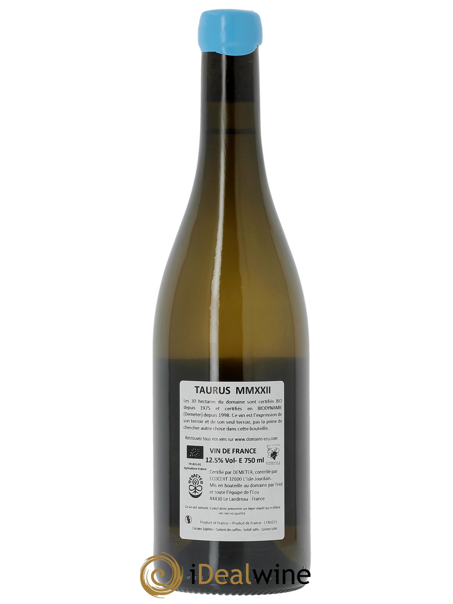 Vin de France (ex-Muscadet-Sèvre-et-Maine) Taurus Domaine de L'Ecu  2022 - Posten von 1 Flasche - 1
