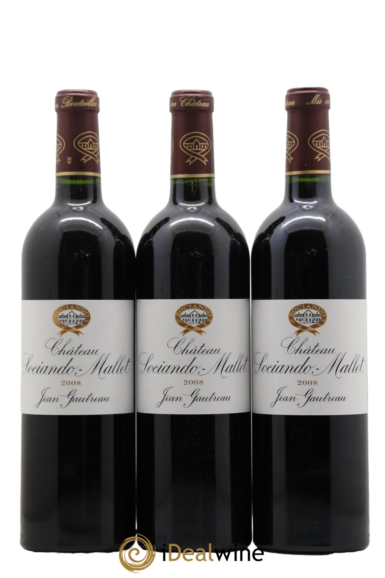 Château Sociando Mallet 2008 - Lotto di 12 bottiglie - 2