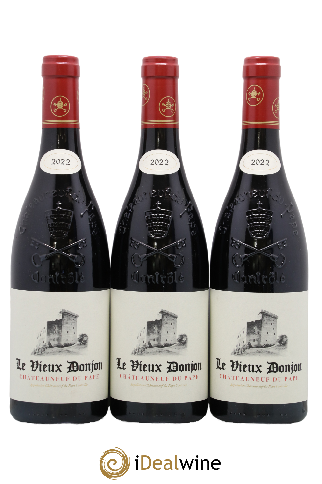 Châteauneuf-du-Pape Le Vieux Donjon Michel Lucien 2022 - Lot de 3 bouteilles - 0