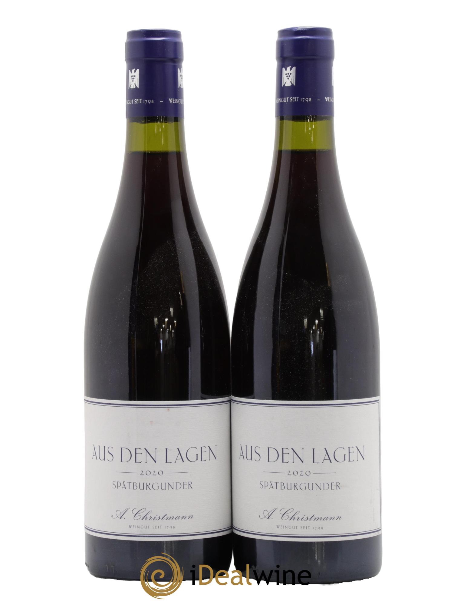 Allemagne Spätburgunder Aus Den Lagen A. Christmann 2020 - Lot of 2 bottles - 0