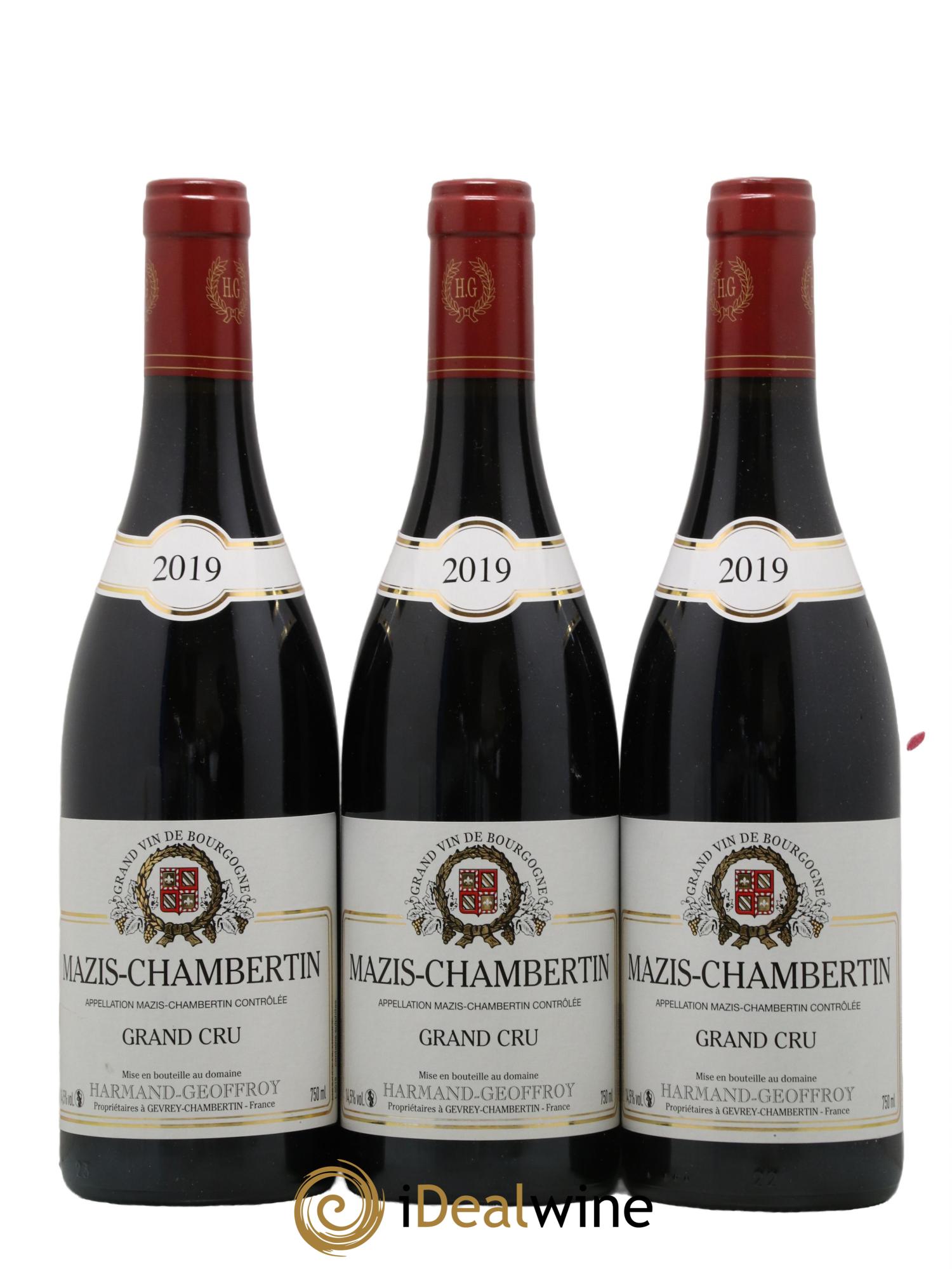 Mazis-Chambertin Grand Cru Harmand-Geoffroy (Domaine) 2019 - Lot de 3 bouteilles - 0