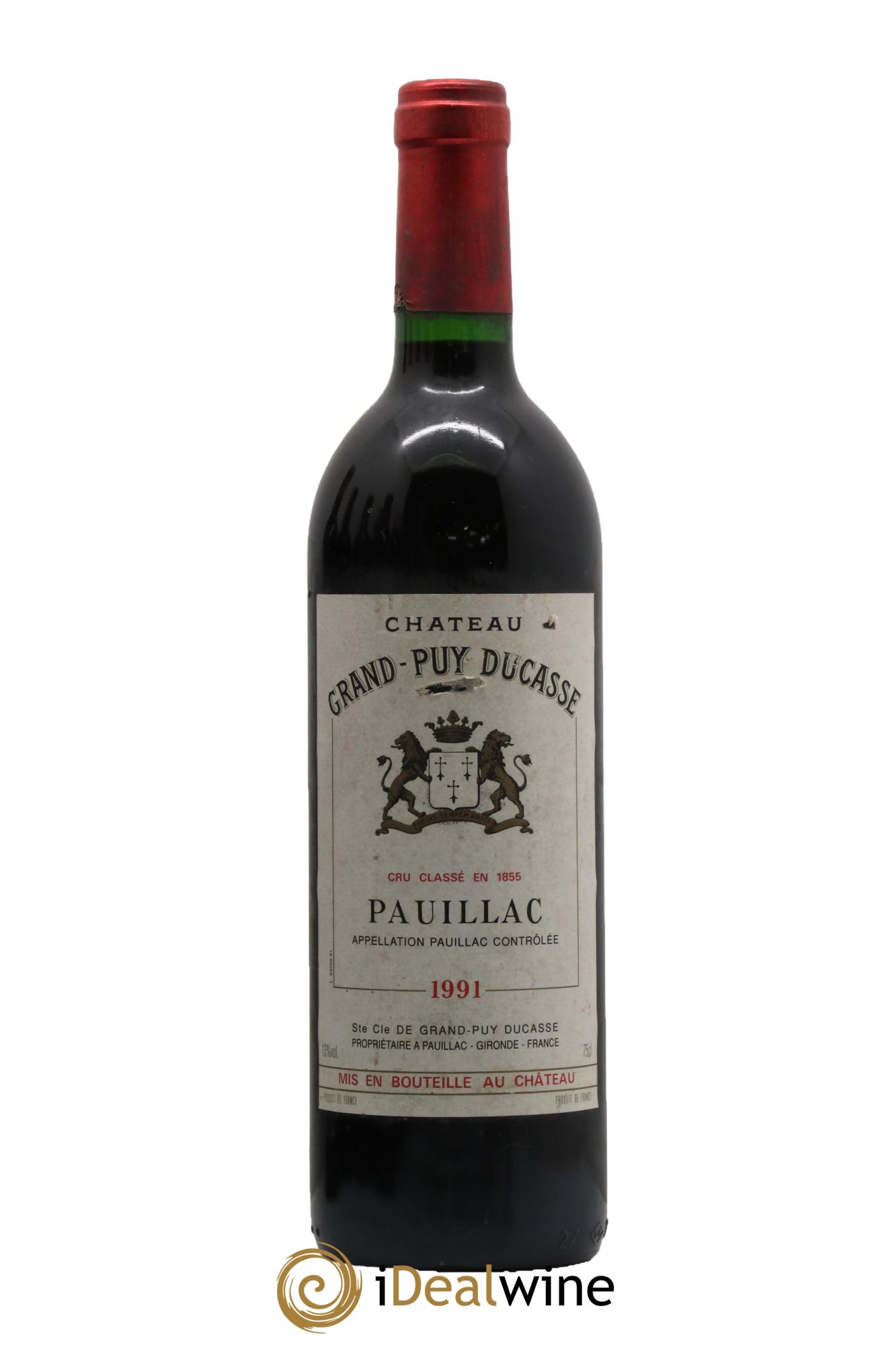 Château Grand Puy Ducasse 5ème Grand Cru Classé 1991 - Posten von 1 Flasche - 0