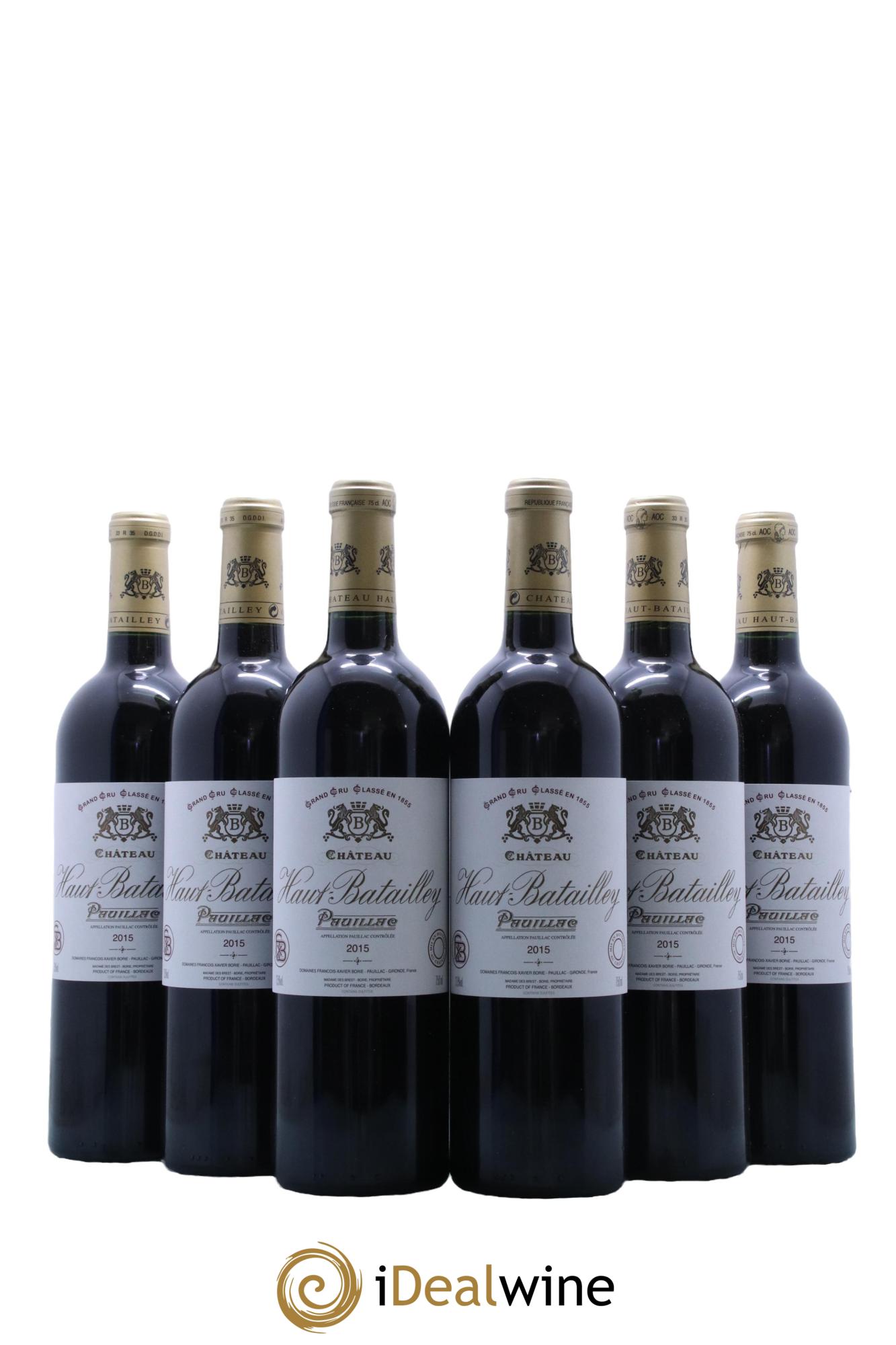 Château Haut Batailley 5ème Grand Cru Classé 2015 - Lot de 6 bouteilles - 0
