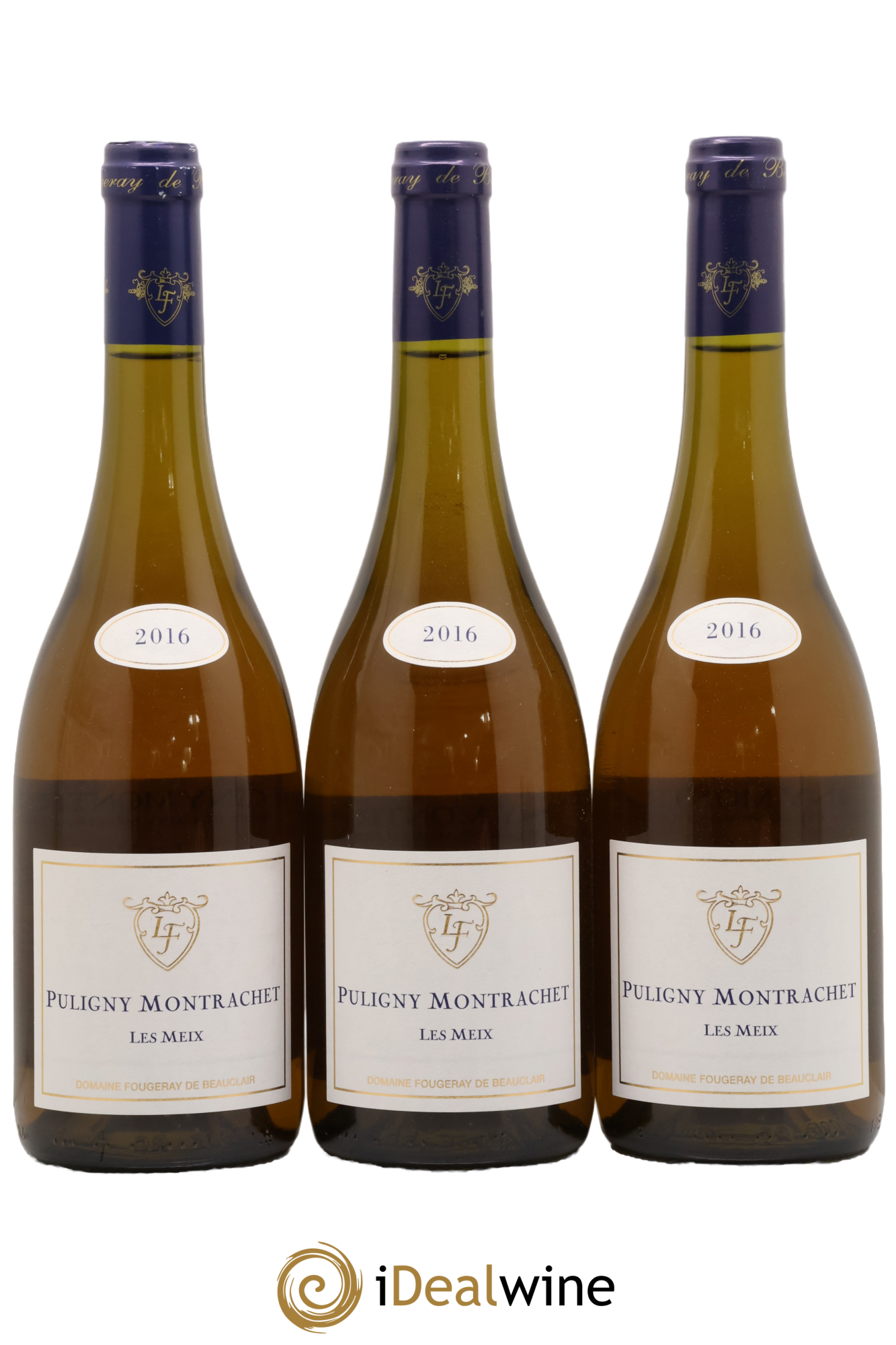 Puligny-Montrachet Les Meix Fougeray de Beauclair 2016 - Lotto di 3 bottiglie - 0