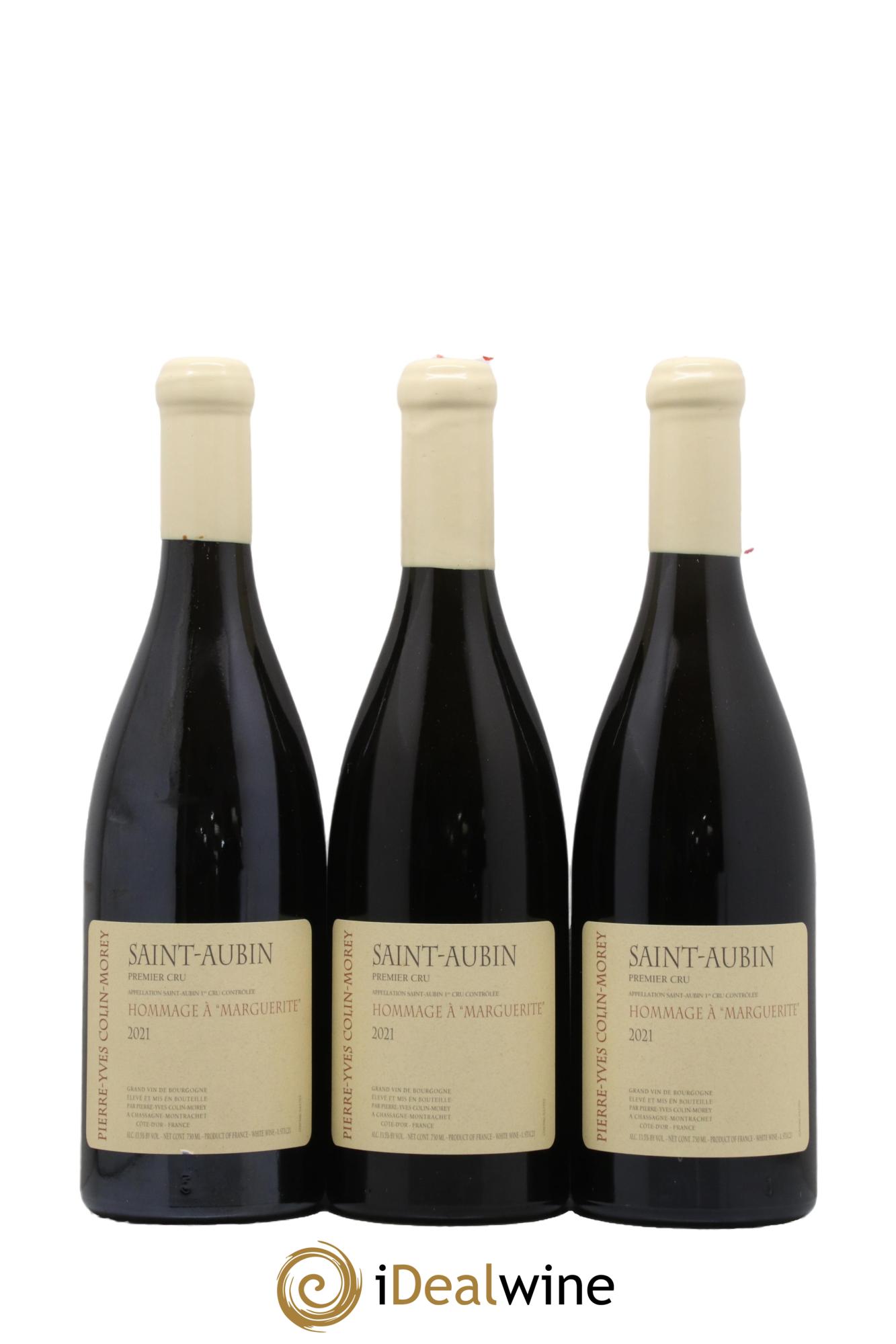 Saint-Aubin 1er Cru Hommage à Marguerite Pierre-Yves Colin Morey 2021 - Posten von 3 Flaschen - 0