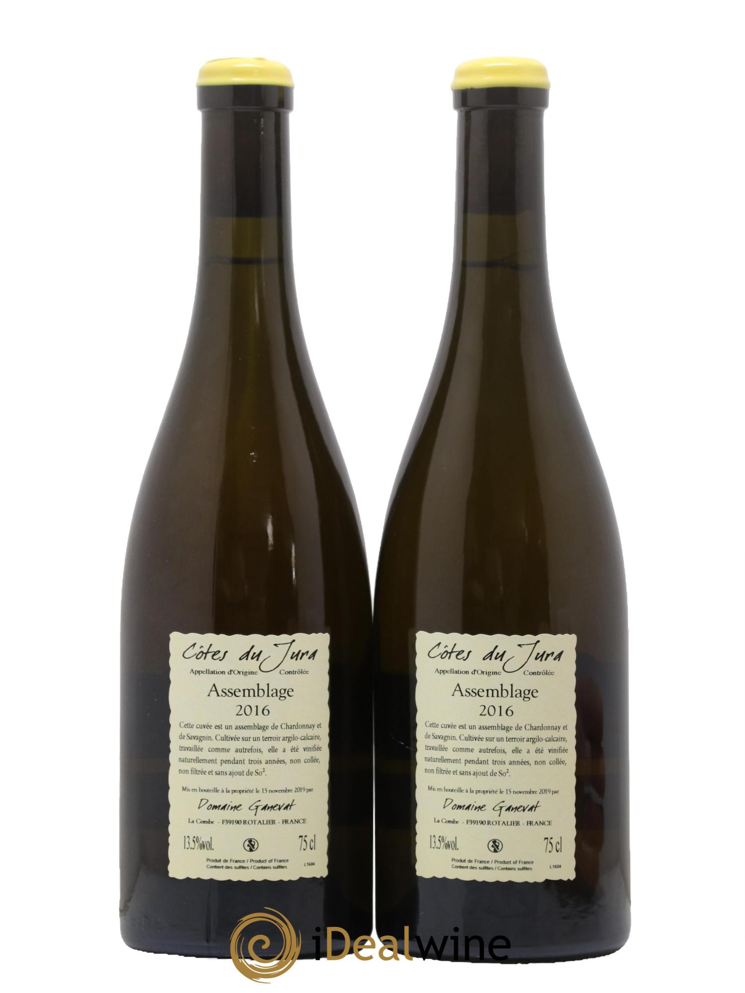 Côtes du Jura Cuvée Orégane Jean-François Ganevat (Domaine) 2016 - Lot de 2 bouteilles - 1