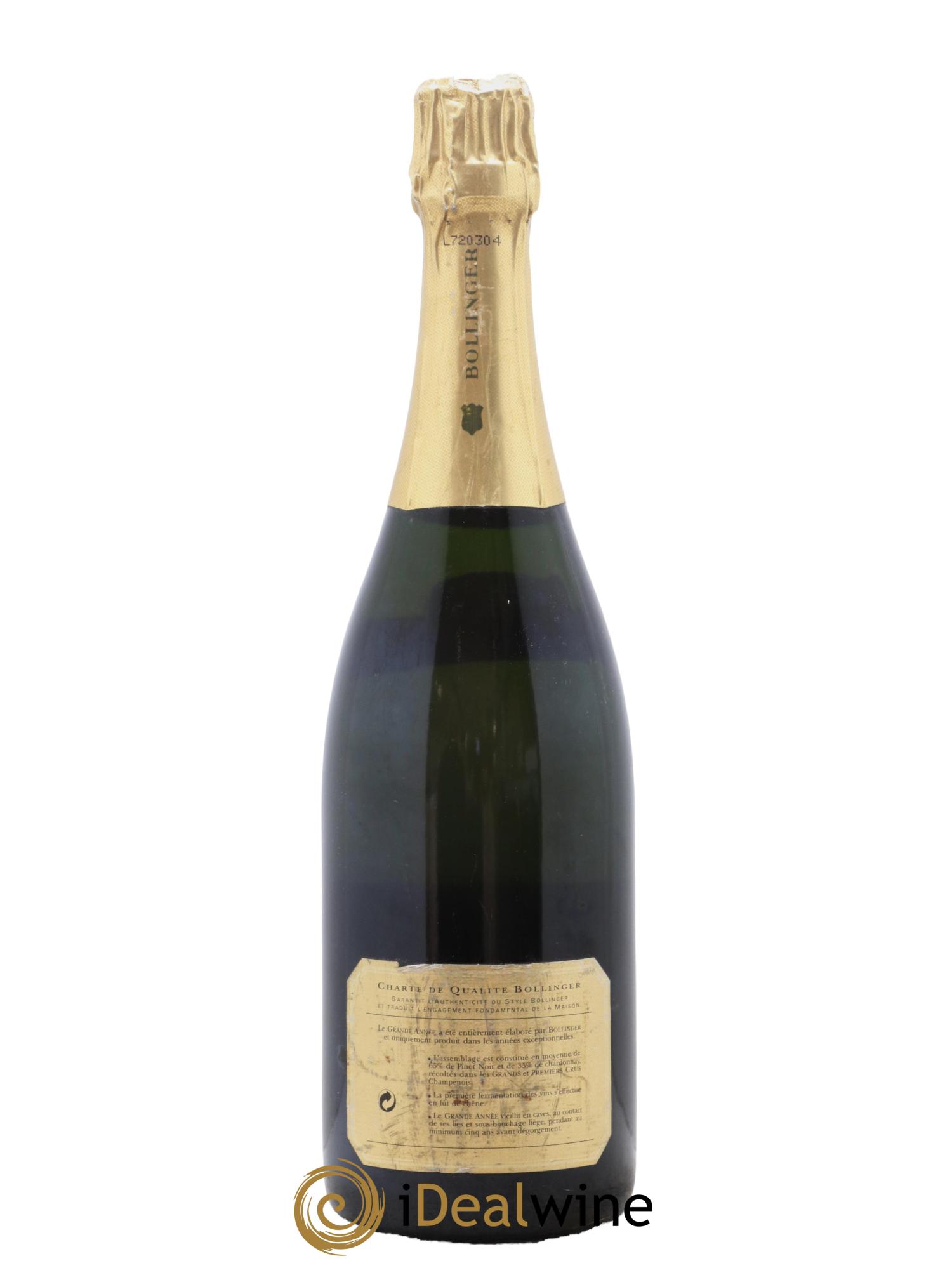 La Grande Année Brut Bollinger 1989 - Lot de 1 bouteille - 1