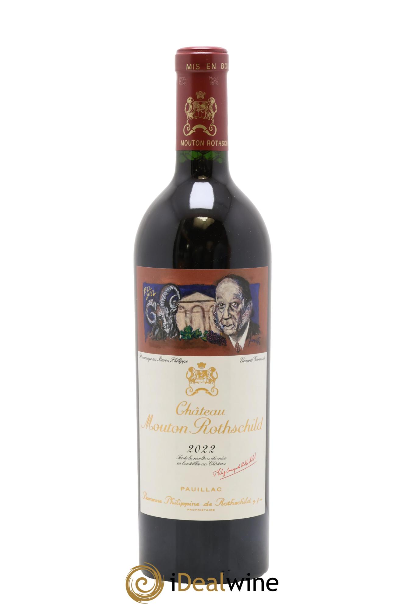 Château Mouton Rothschild 1er Grand Cru Classé 2022 - Lot de 1 bouteille - 0