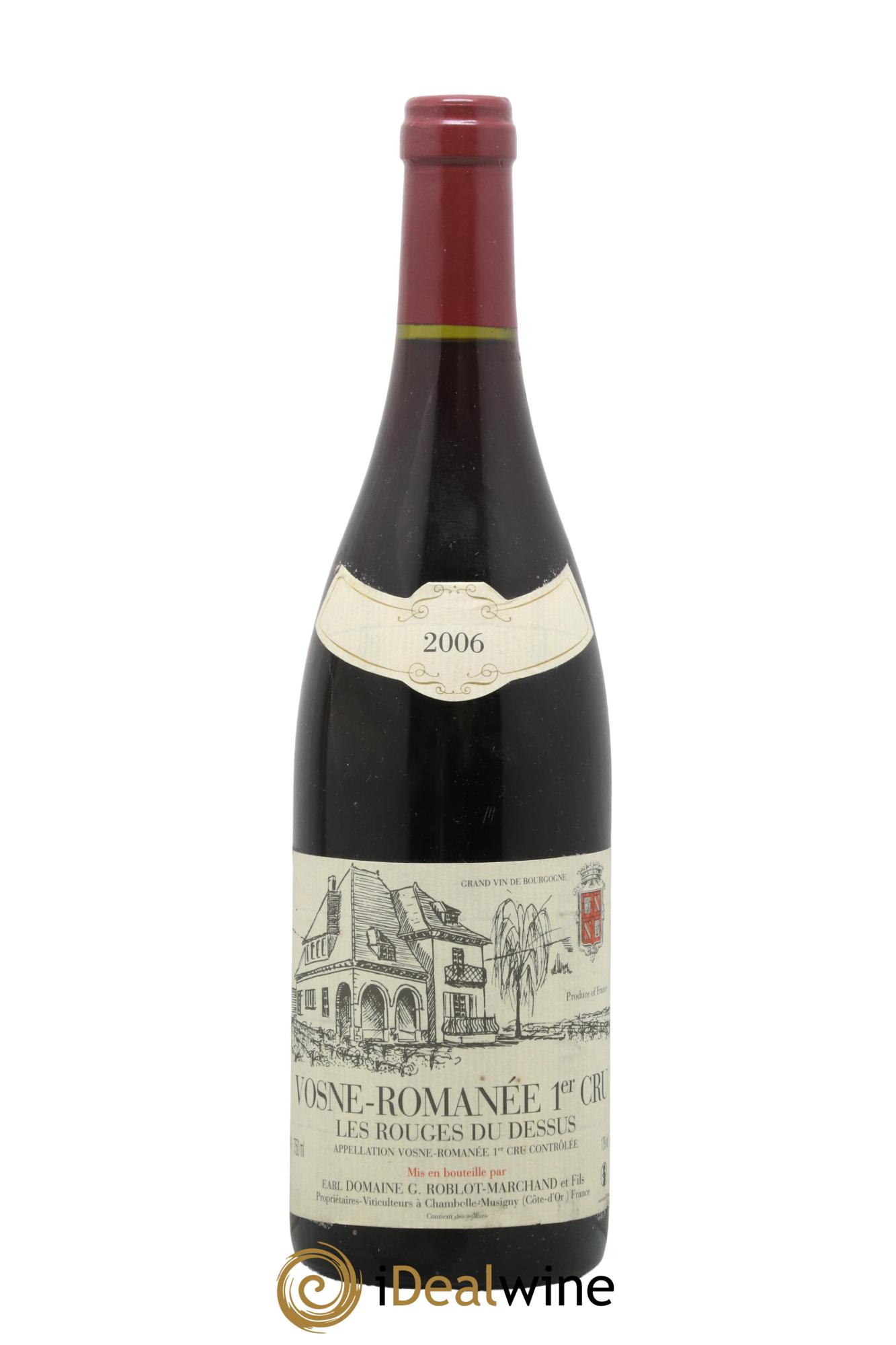 Vosne-Romanée 1er Cru Les Rouges du Dessus G.Roblot-Marchand et Fils 2006 - Posten von 1 Flasche - 0