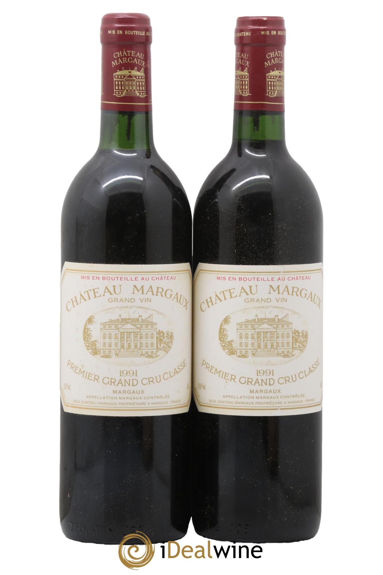 Château Margaux 1er Grand Cru Classé 1991 - Lot de 2 bouteilles - 0