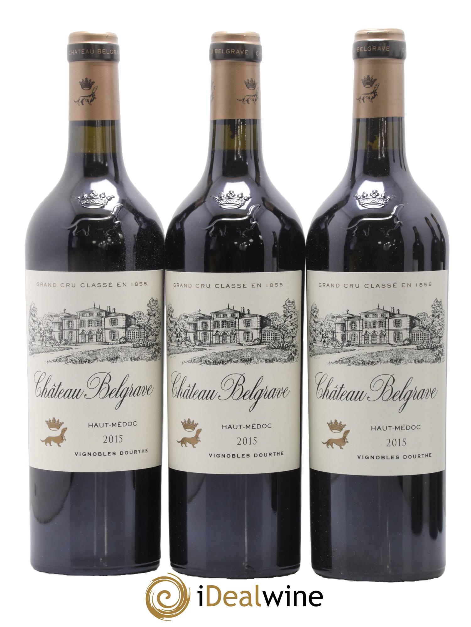 Château Belgrave 5ème Grand Cru Classé 2015 - Lot de 6 bouteilles - 1