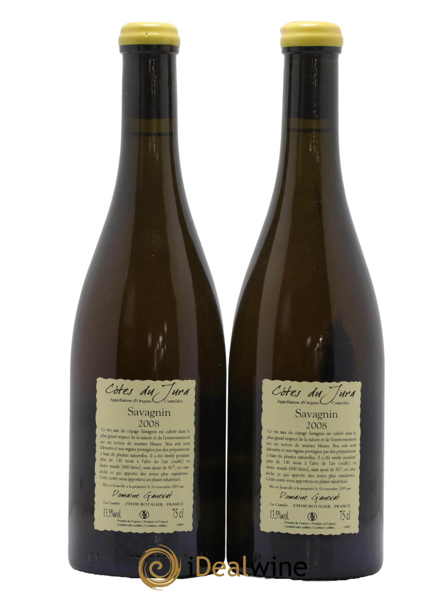 Côtes du Jura Les Vignes de mon Père Jean-François Ganevat (Domaine) 2008 - Lot de 2 bouteilles - 1