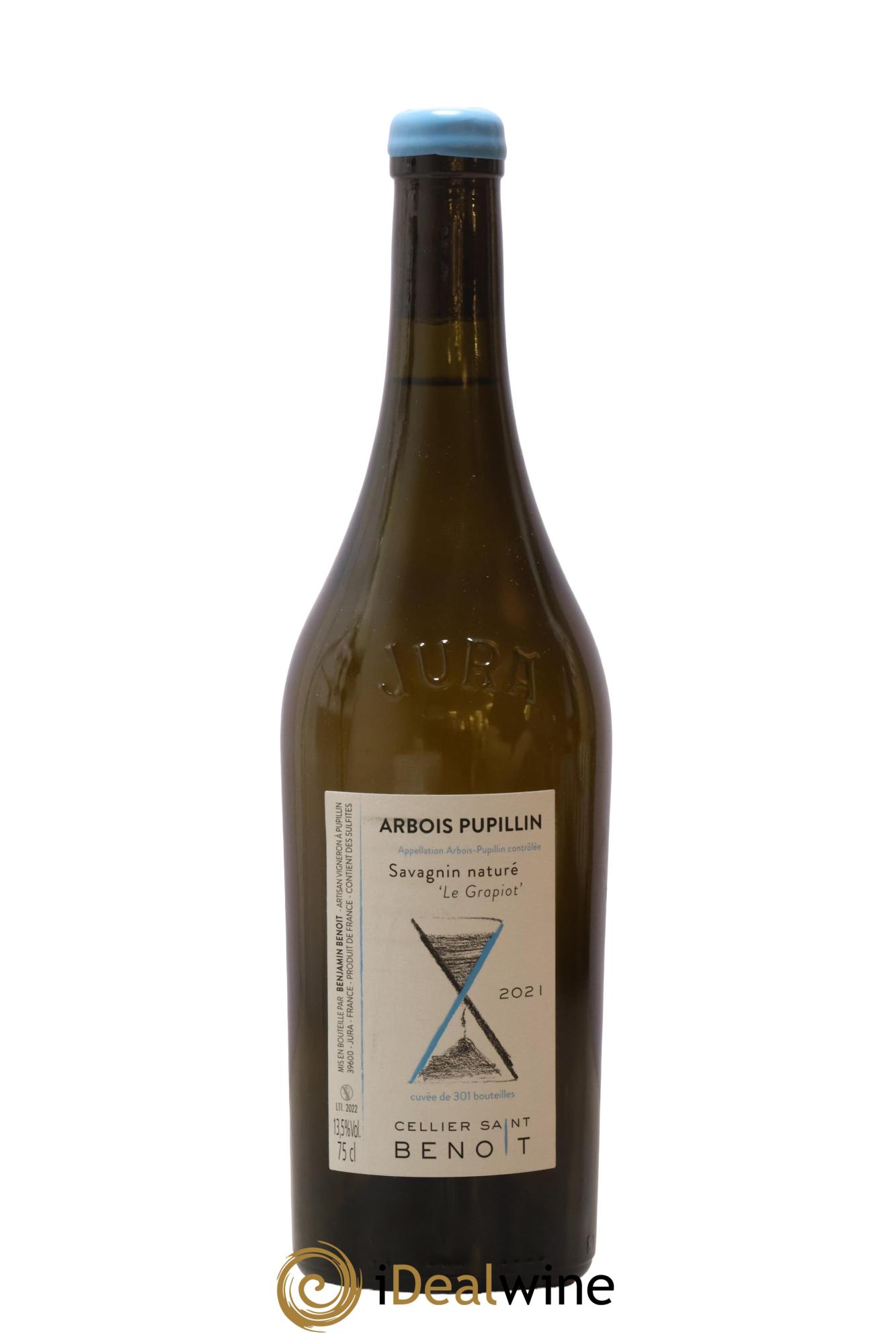 Arbois-Pupillin Le Grapiot Cellier Saint Benoît 2021 - Lot de 1 bouteille - 0