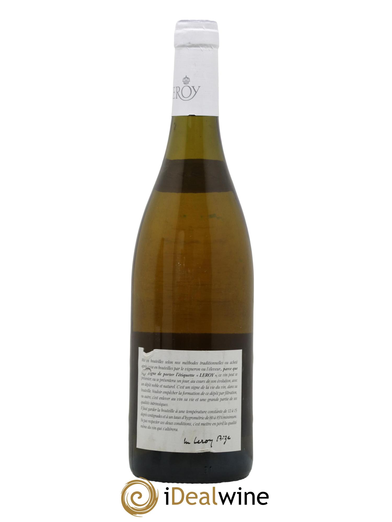 Chassagne-Montrachet 1er Cru Morgeot Leroy SA 1995 - Lot de 1 bouteille - 1