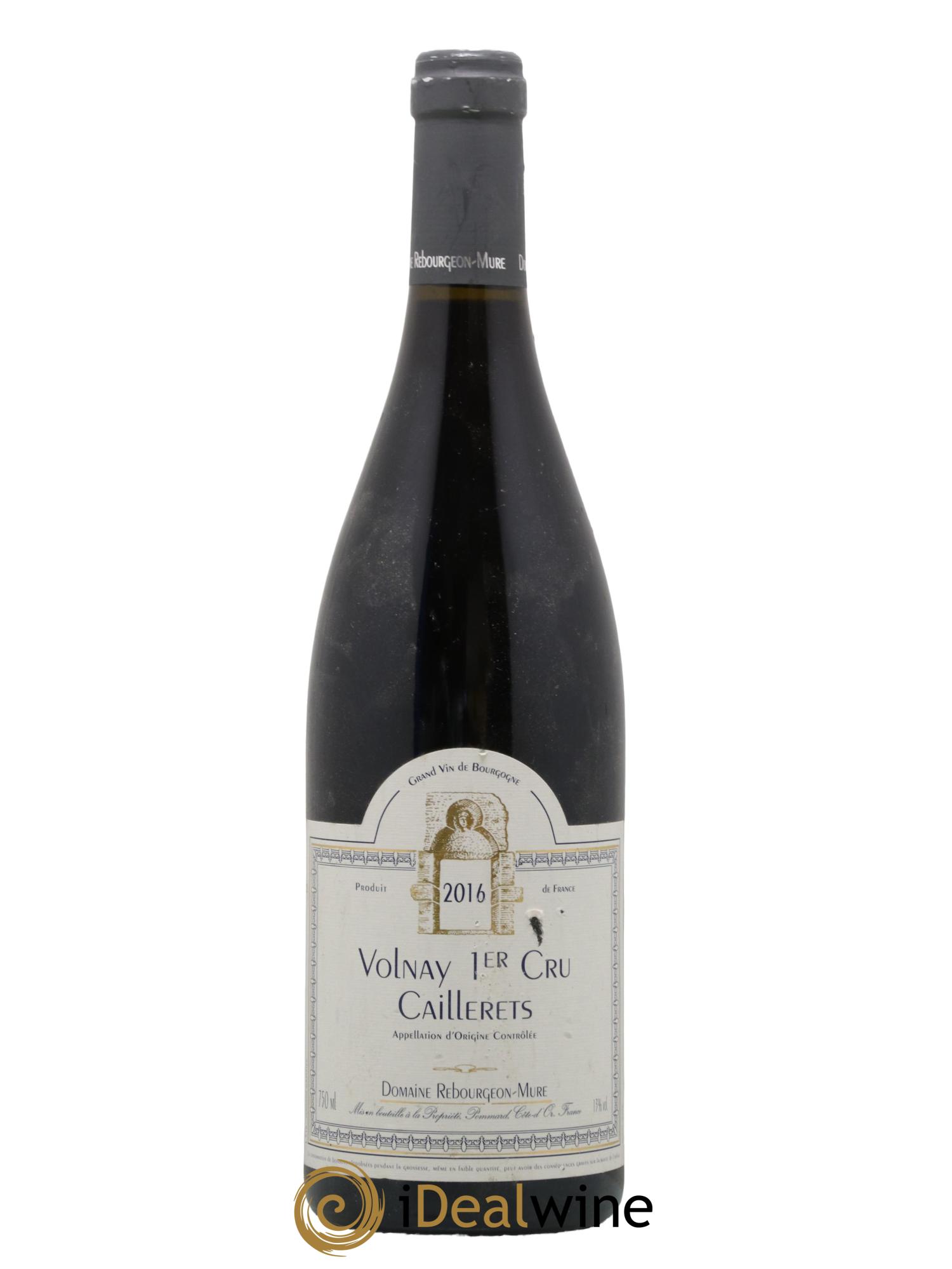 Volnay 1er Cru Caillerets Rebourgeon-Mure 2016 - Lot de 1 bouteille - 0