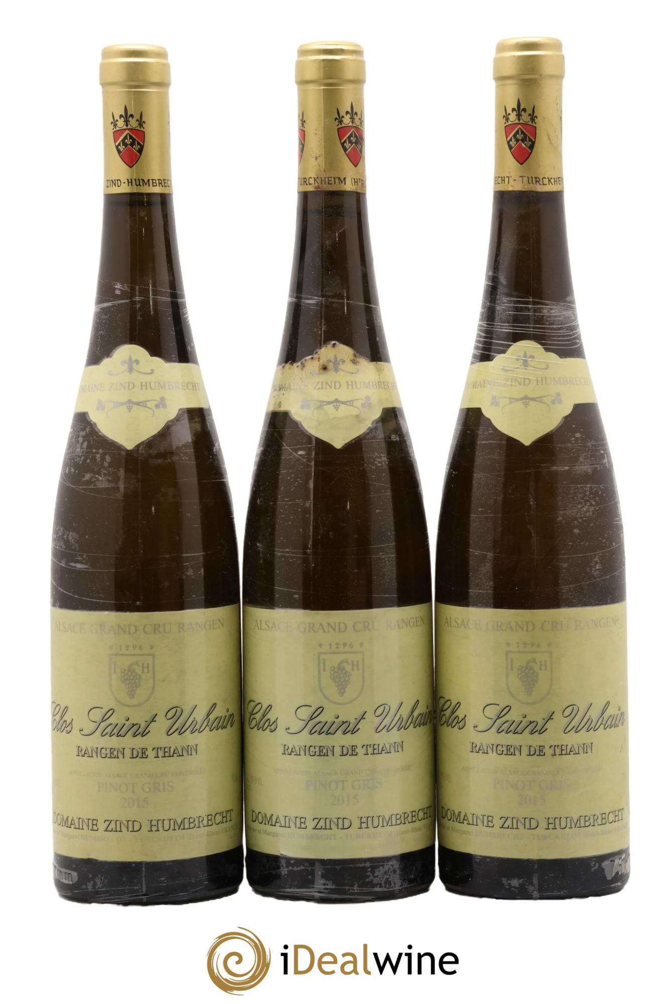 Alsace Pinot Gris Grand Cru Rangen de Thann Clos Saint-Urbain Zind-Humbrecht (Domaine) 2015 - Lot de 3 bouteilles - 0