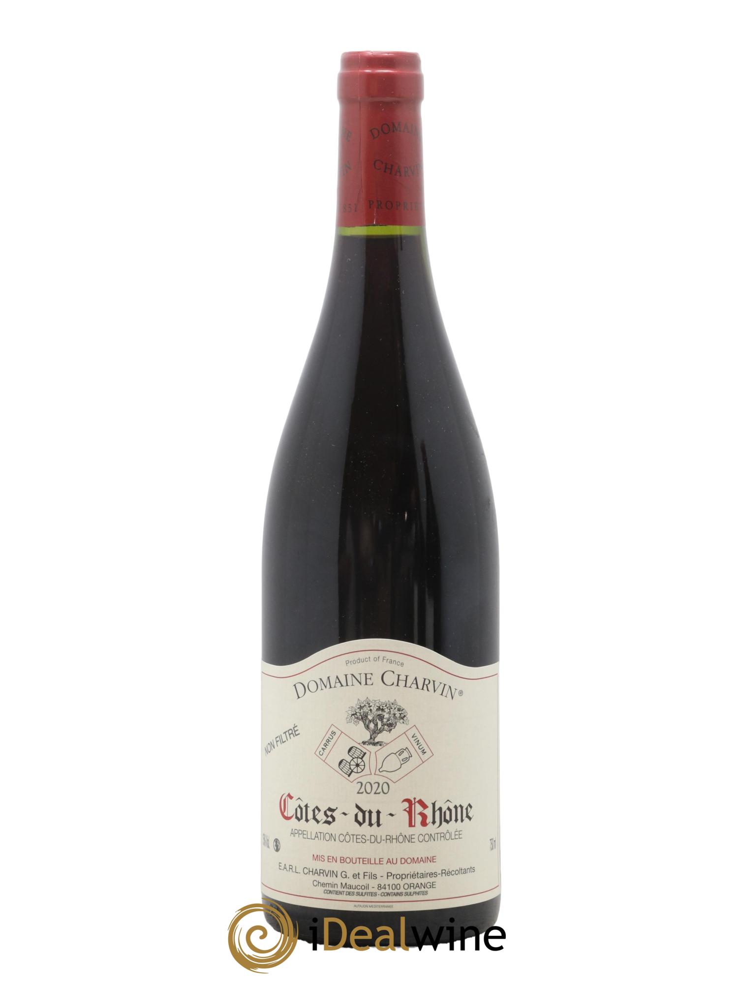 Côtes-du-Rhône Charvin (Domaine) 2020 - Lot de 1 bouteille - 0