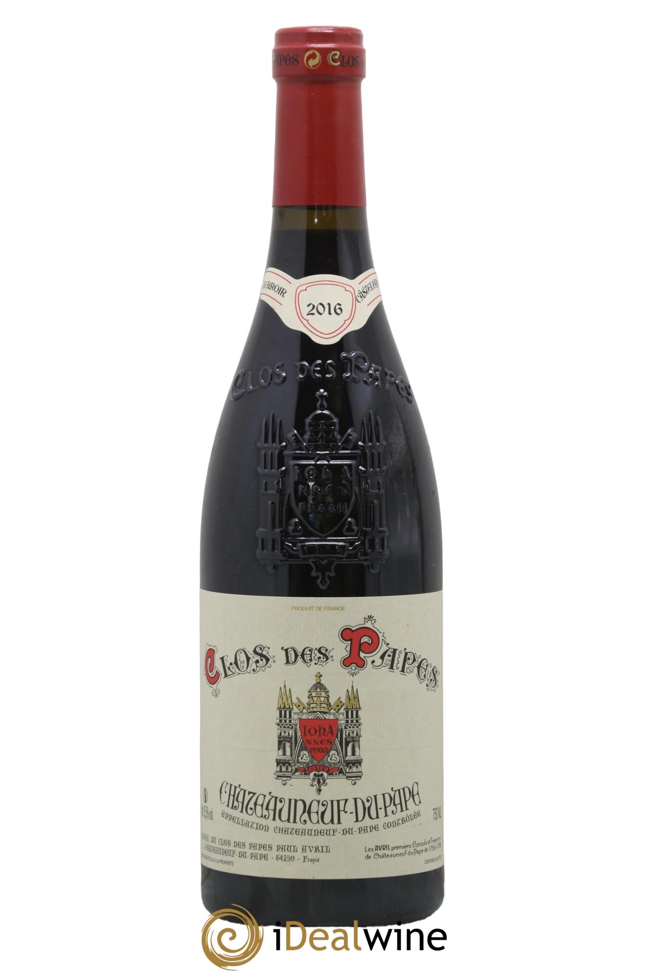 Châteauneuf-du-Pape Clos des Papes - Paul Avril 2016 - Lot de 1 bouteille - 0