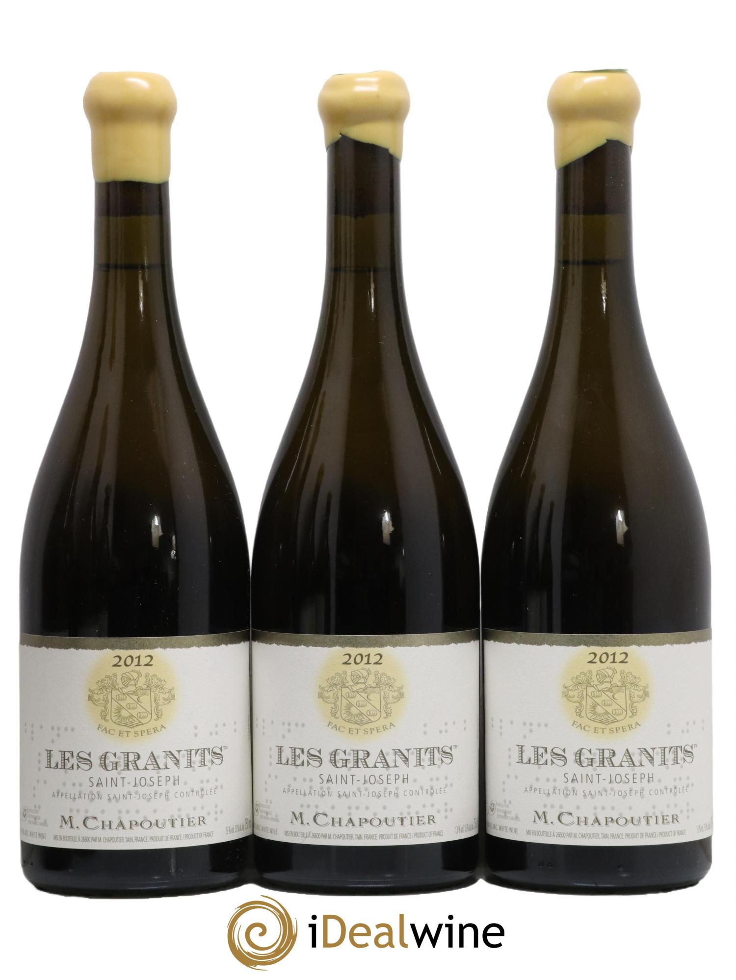 Saint-Joseph Les Granits Chapoutier 2012 - Lot of 6 bottles - 1