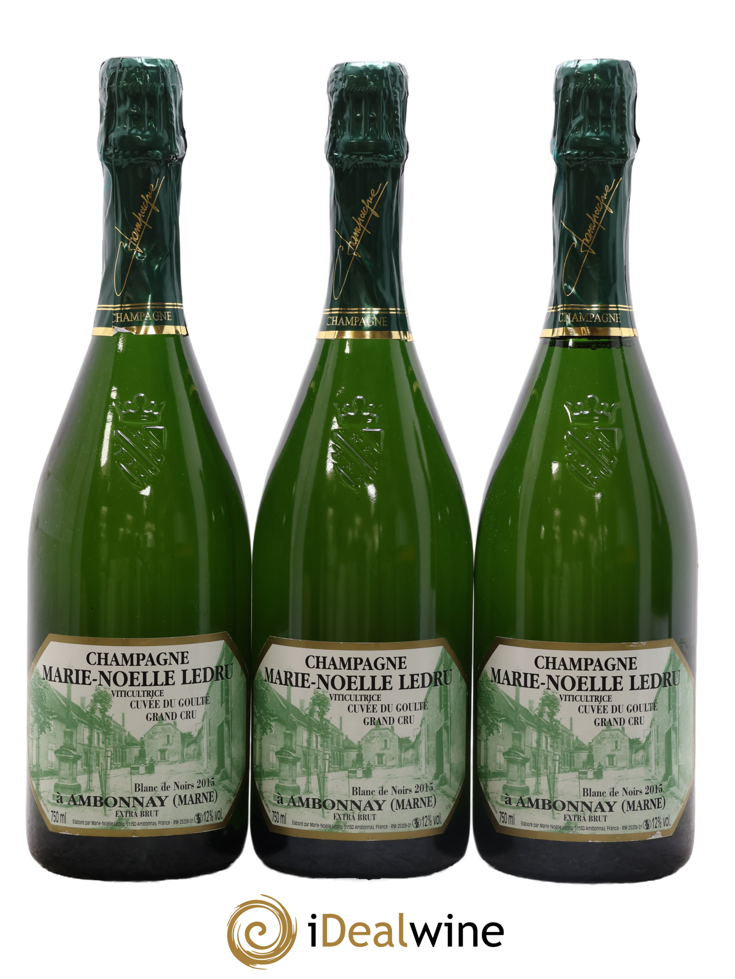 Cuvée du Goulté Blanc de Noirs Marie-Noëlle Ledru 2015 - Lot de 3 bouteilles - 0