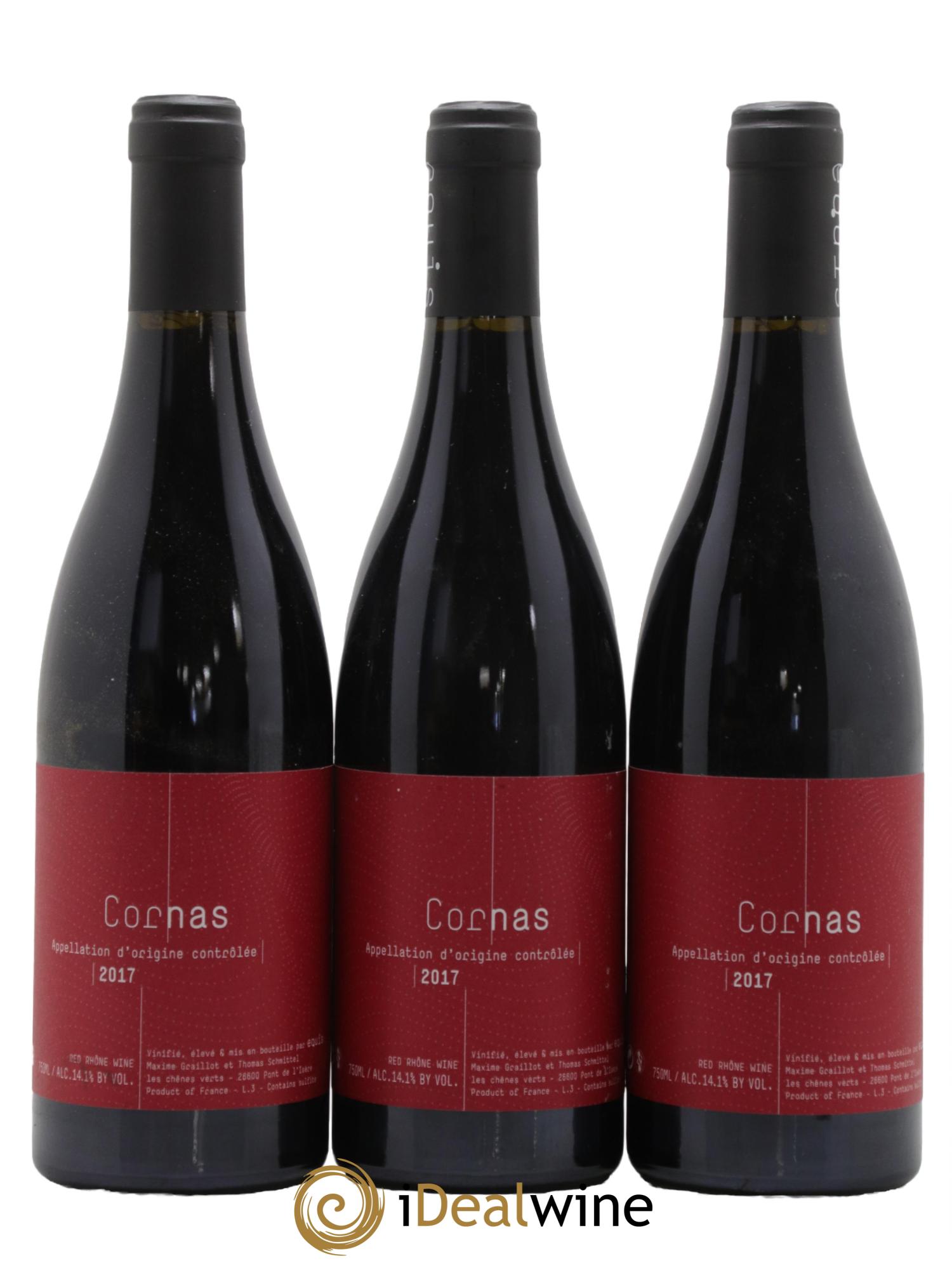Cornas Equis Domaine Graillot 2017 - Lot de 3 bouteilles - 0