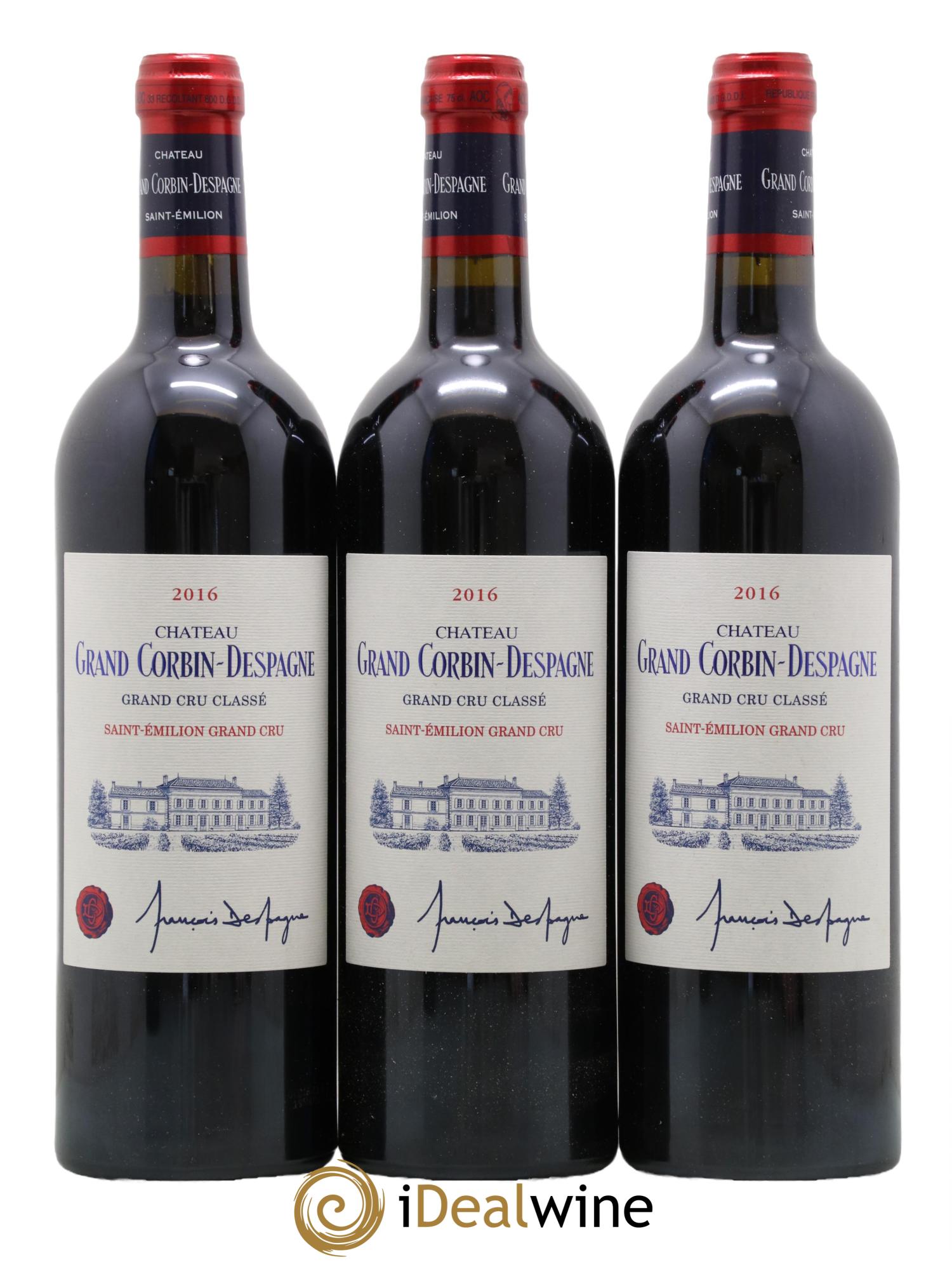 Château Grand Corbin Despagne Grand Cru Classé 2016 - Lot de 6 bouteilles - 2