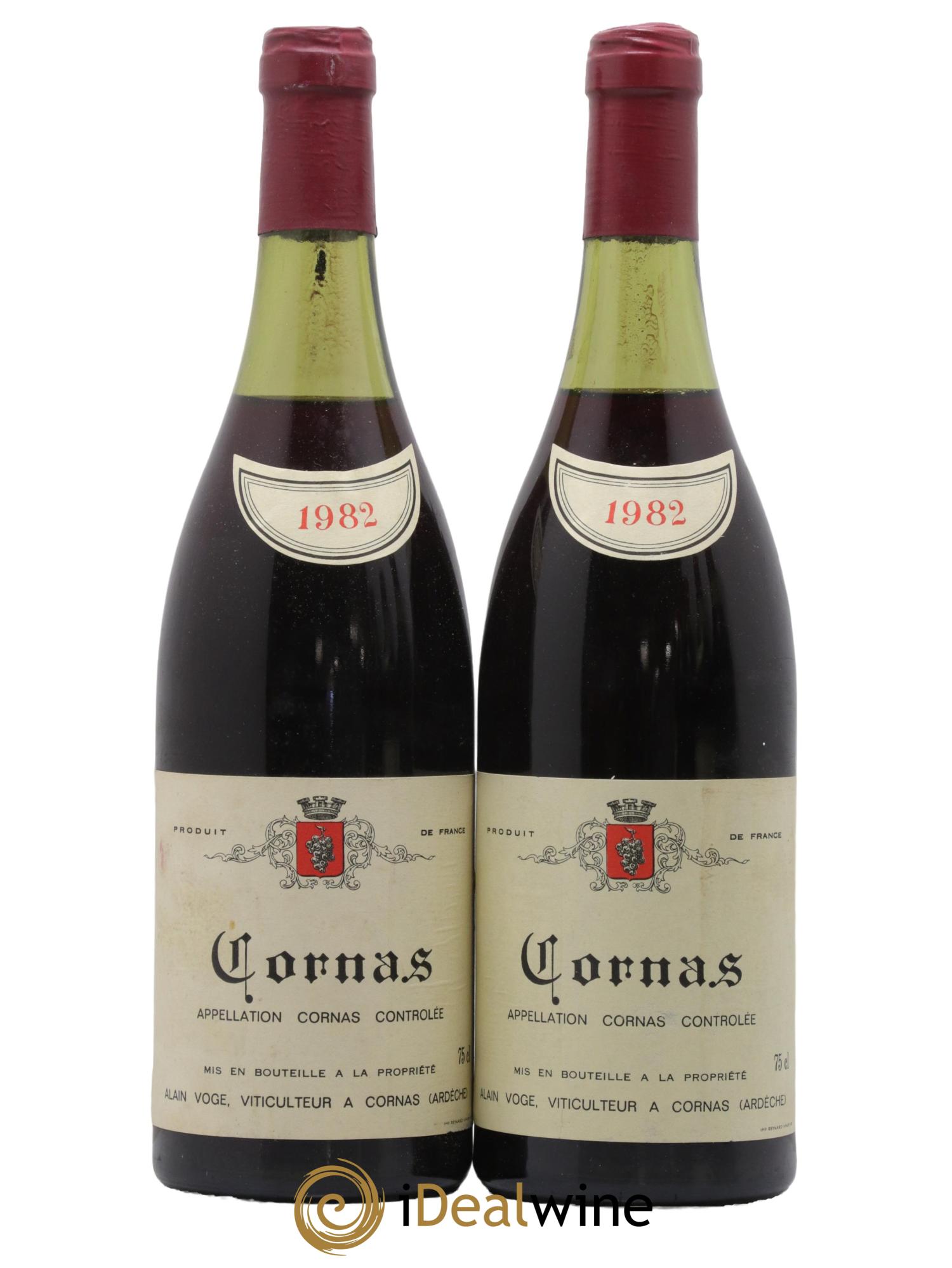 Cornas Domaine Alain Voge 1982 - Lot de 2 bouteilles - 0