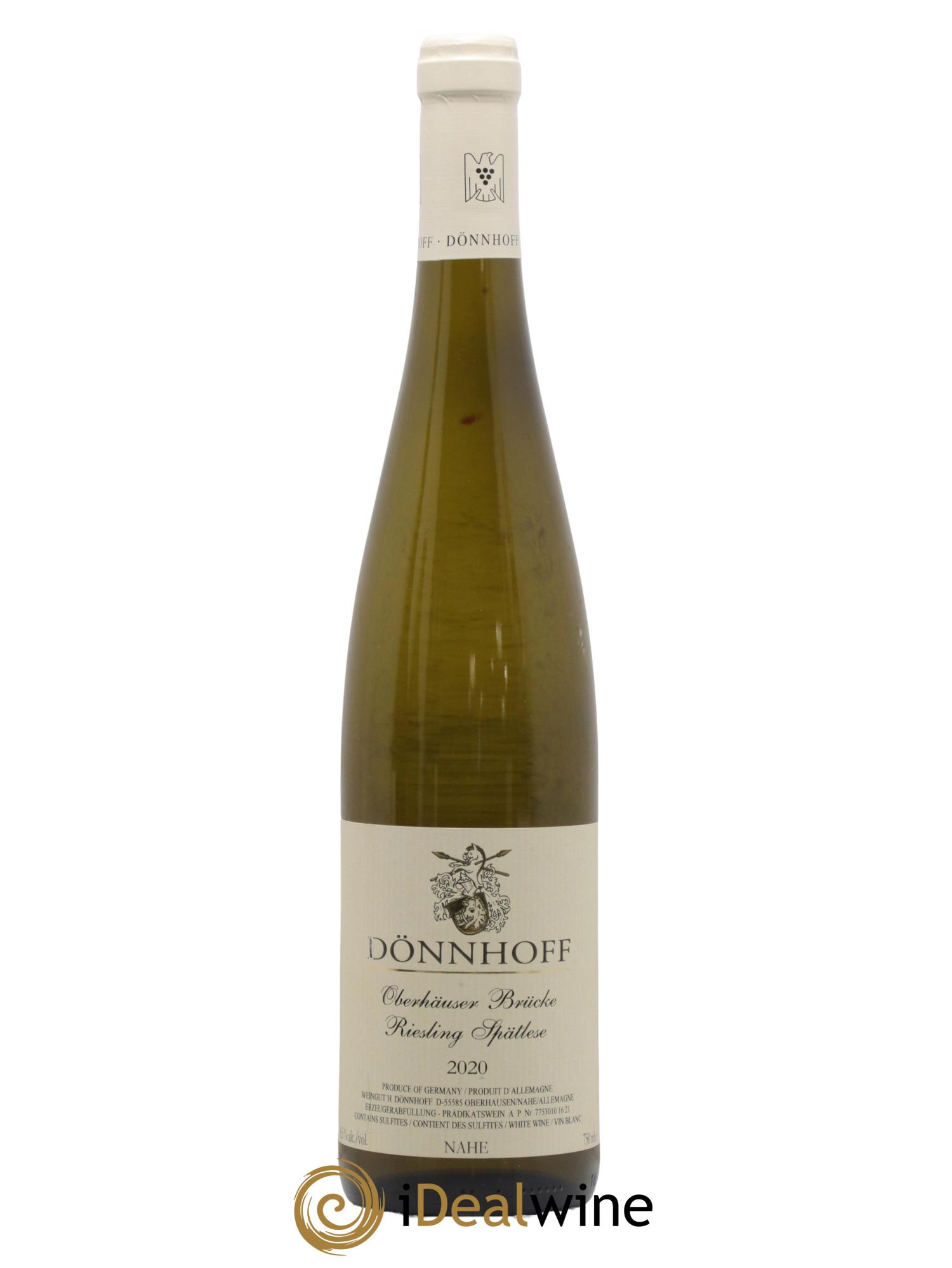 Allemagne Nahe Oberhauser Brucke Riesling Spatlese Donnhoff 2020 - Lot de 1 bouteille - 0