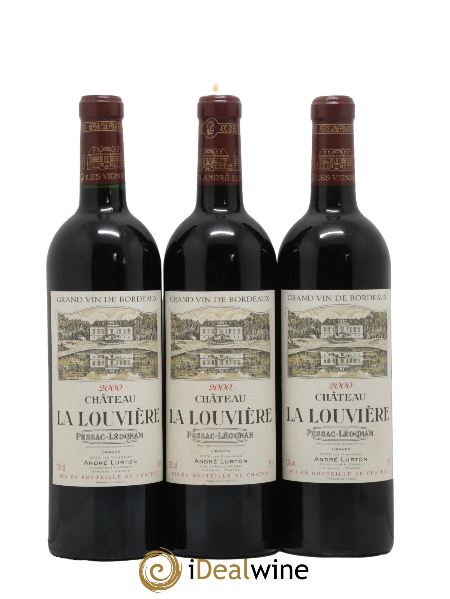 Château la Louvière 2000 - Lot de 6 bouteilles - 1