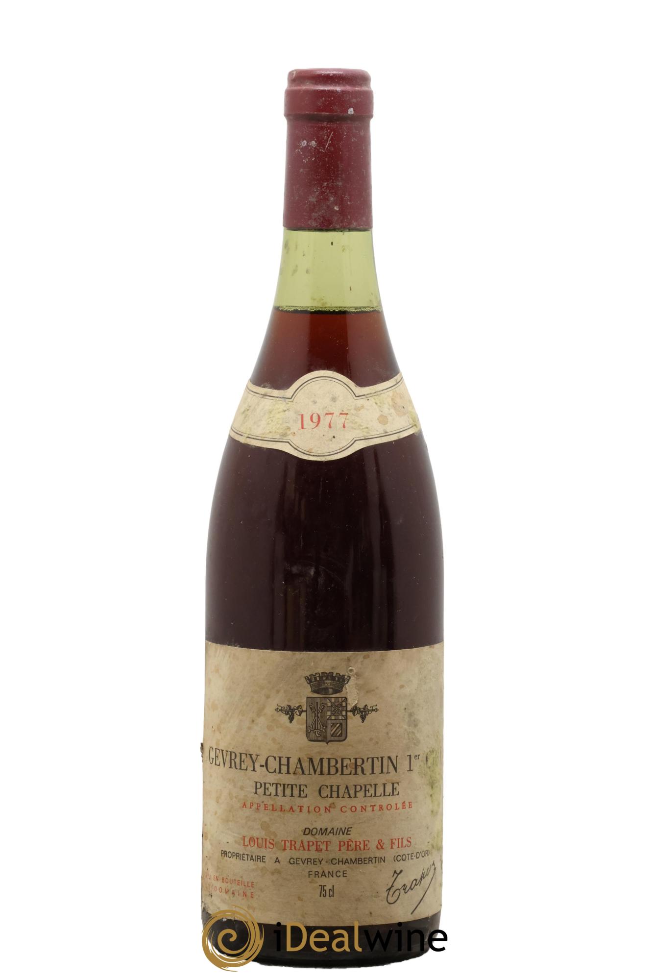 Gevrey-Chambertin 1er Cru Petite Chapelle Domaine Trapet 1977 - Lotto di 1 bottiglia - 0