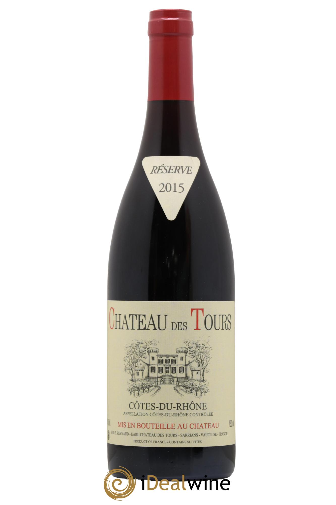 Côtes-du-Rhône Château des Tours Emmanuel Reynaud 2015 - Lot de 1 bouteille - 0